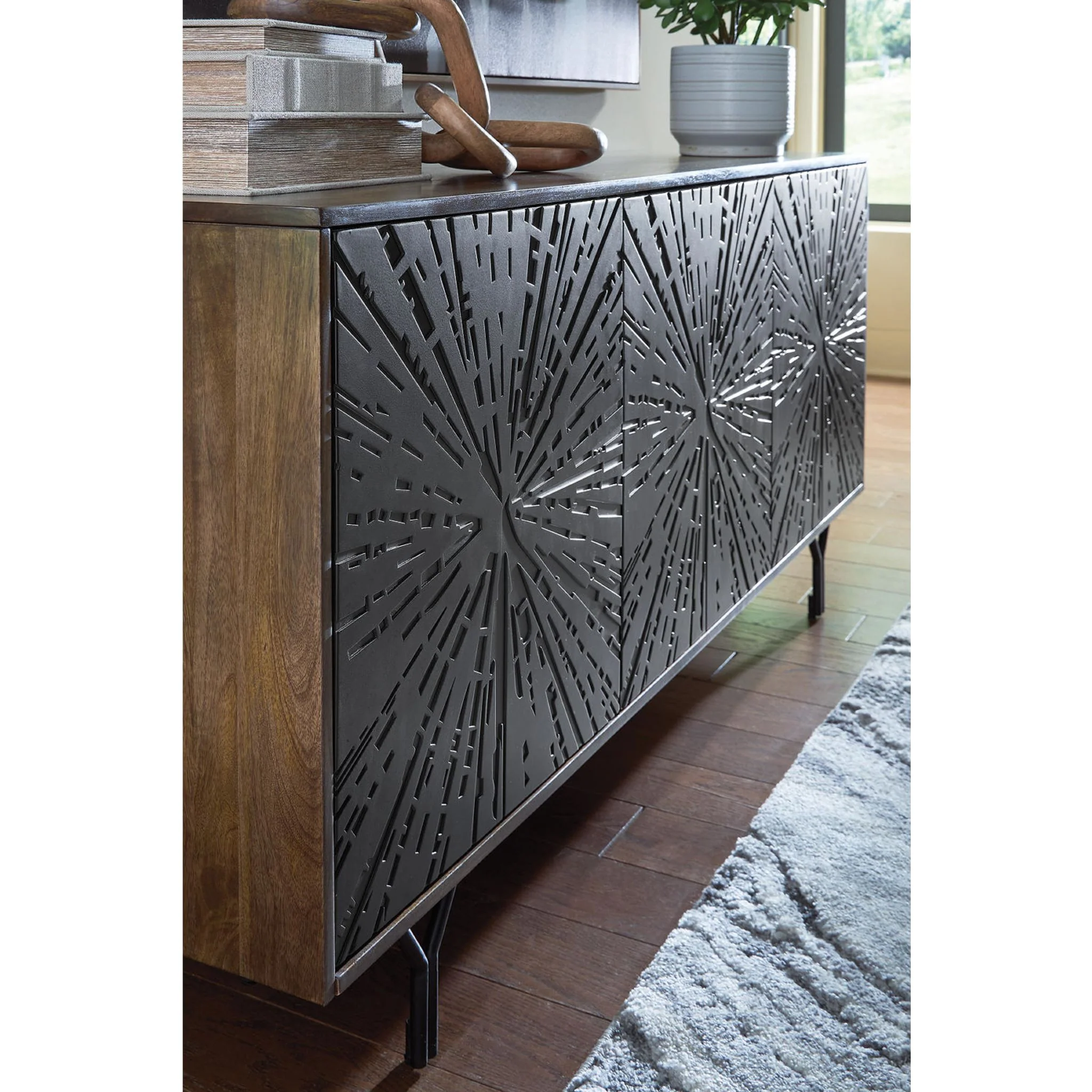 Lavinmont Accent Cabinet - Multi Brown - Image 7