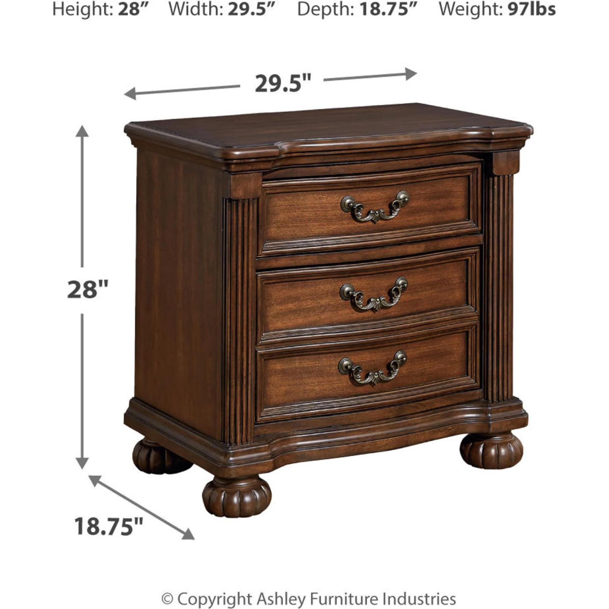 Lavinton 6 Piece King Poster Bedroom - Brown - Image 13