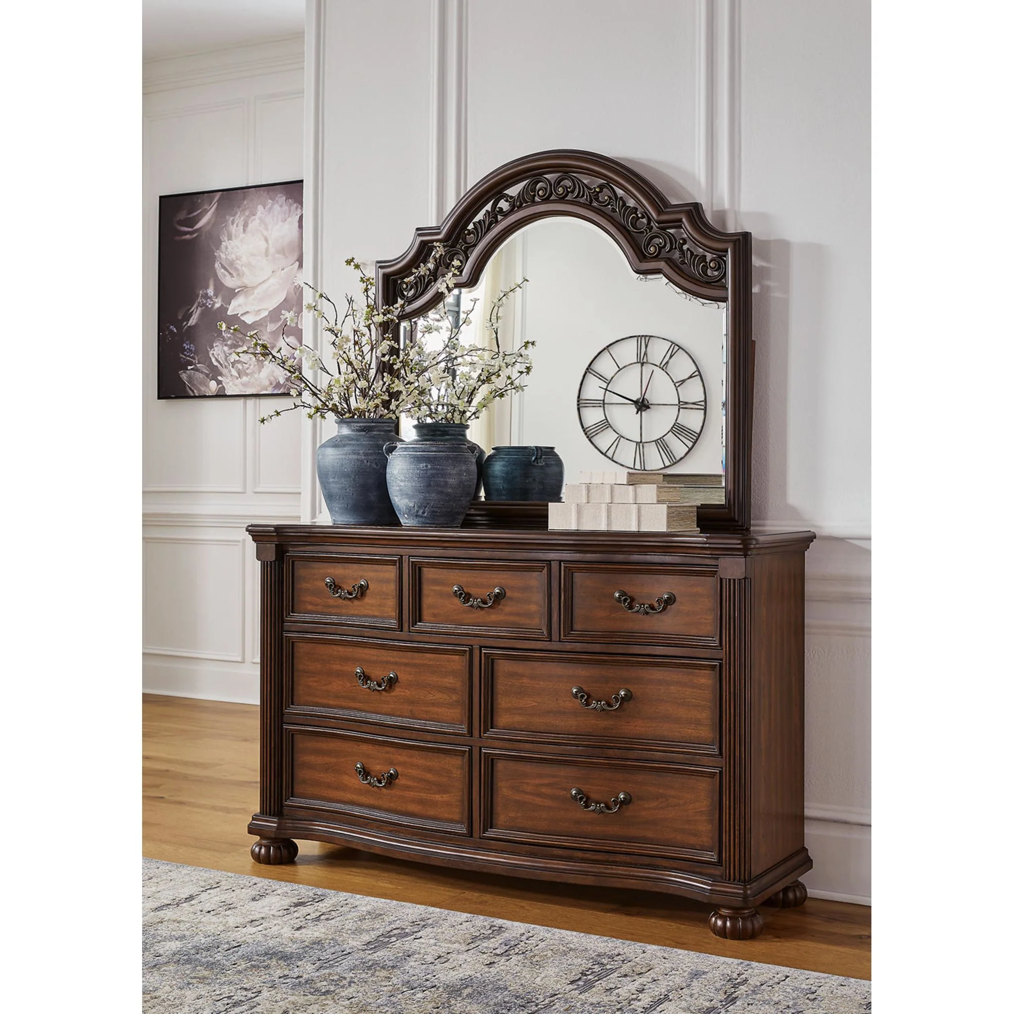 Lavinton 6 Piece King Poster Bedroom - Brown - Image 18