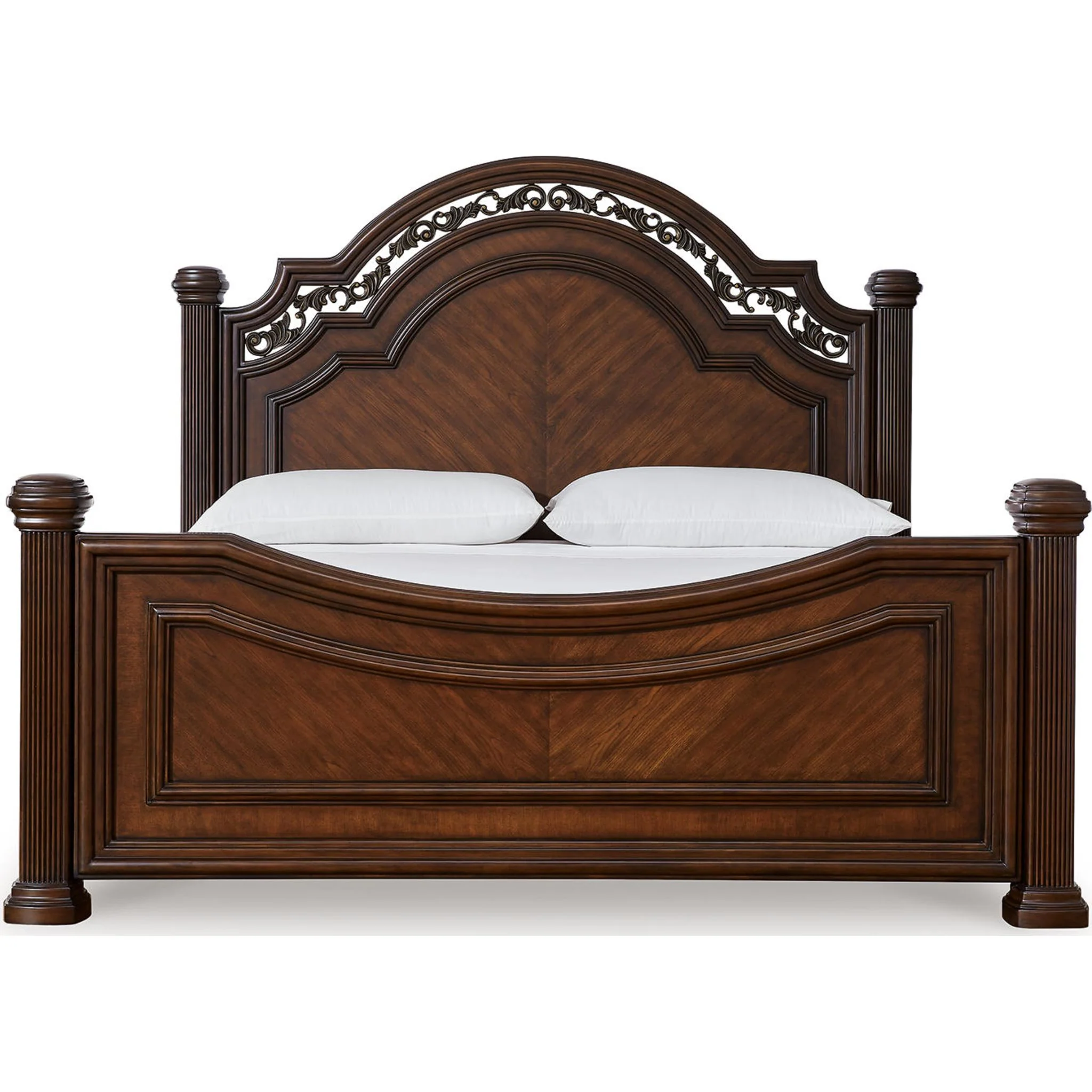 Lavinton 6 Piece King Poster Bedroom - Brown - Image 4