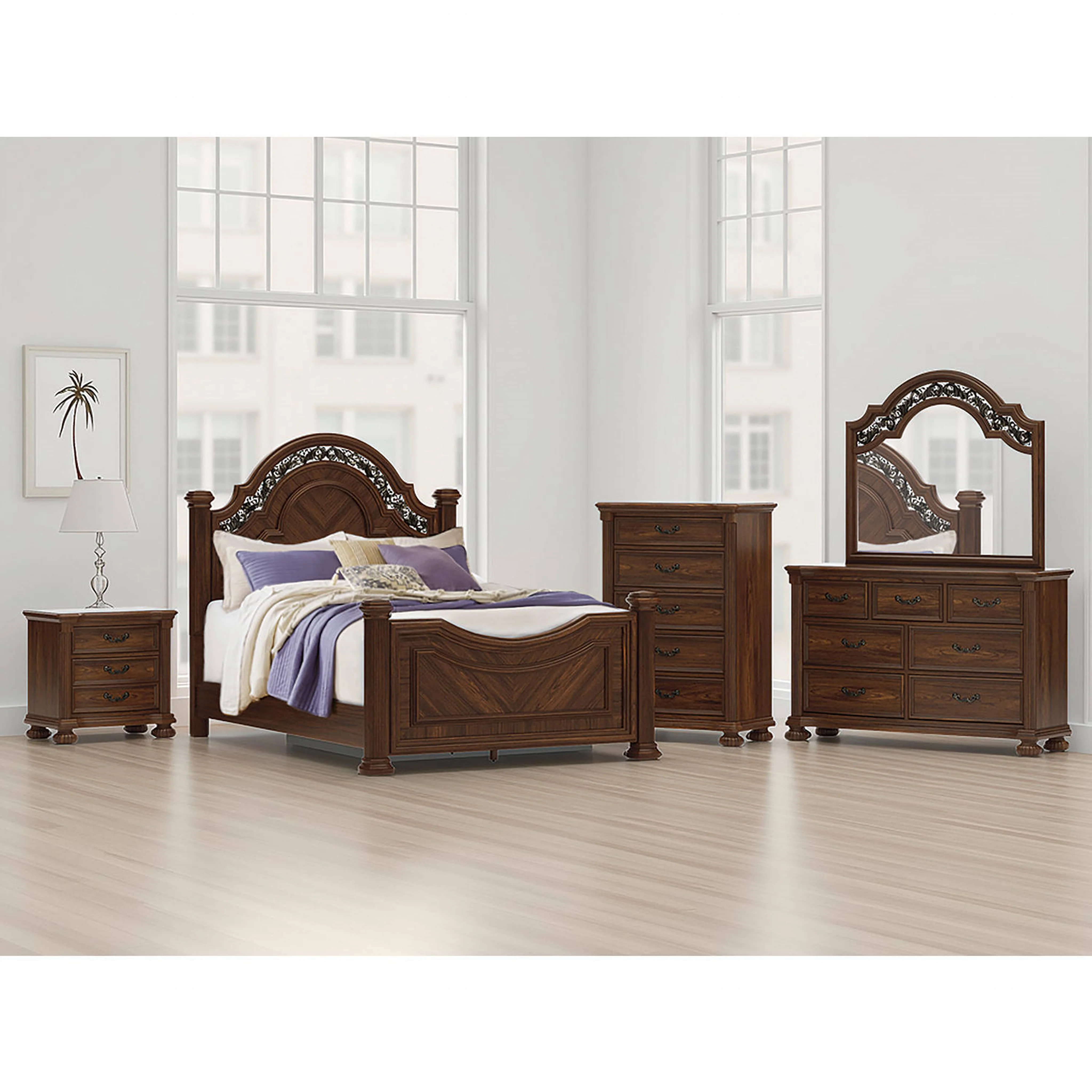 Lavinton Poster Bed - Brown - Image 9