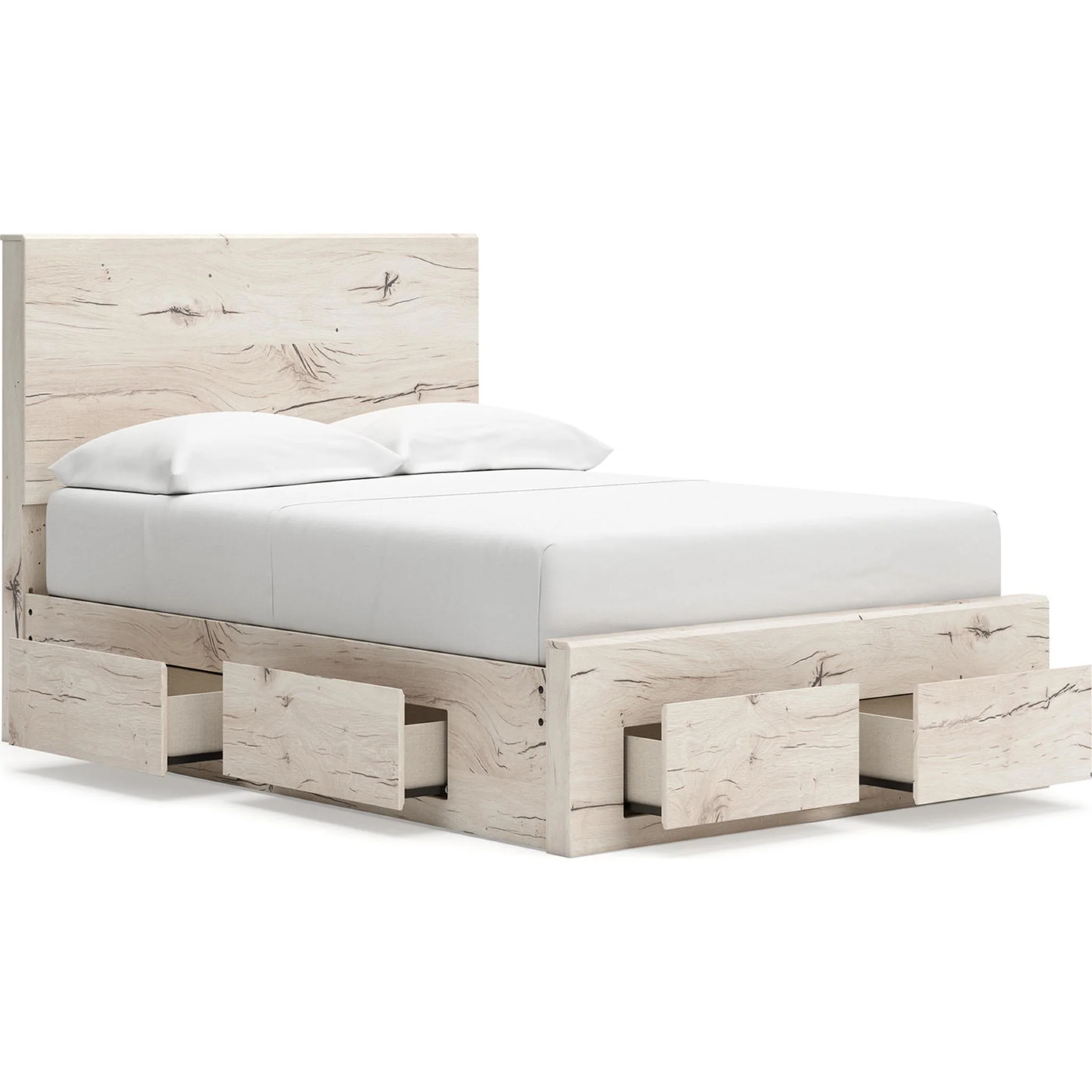 Lawroy 6 Piece Full Storage Bedroom - Light Natural - Image 17