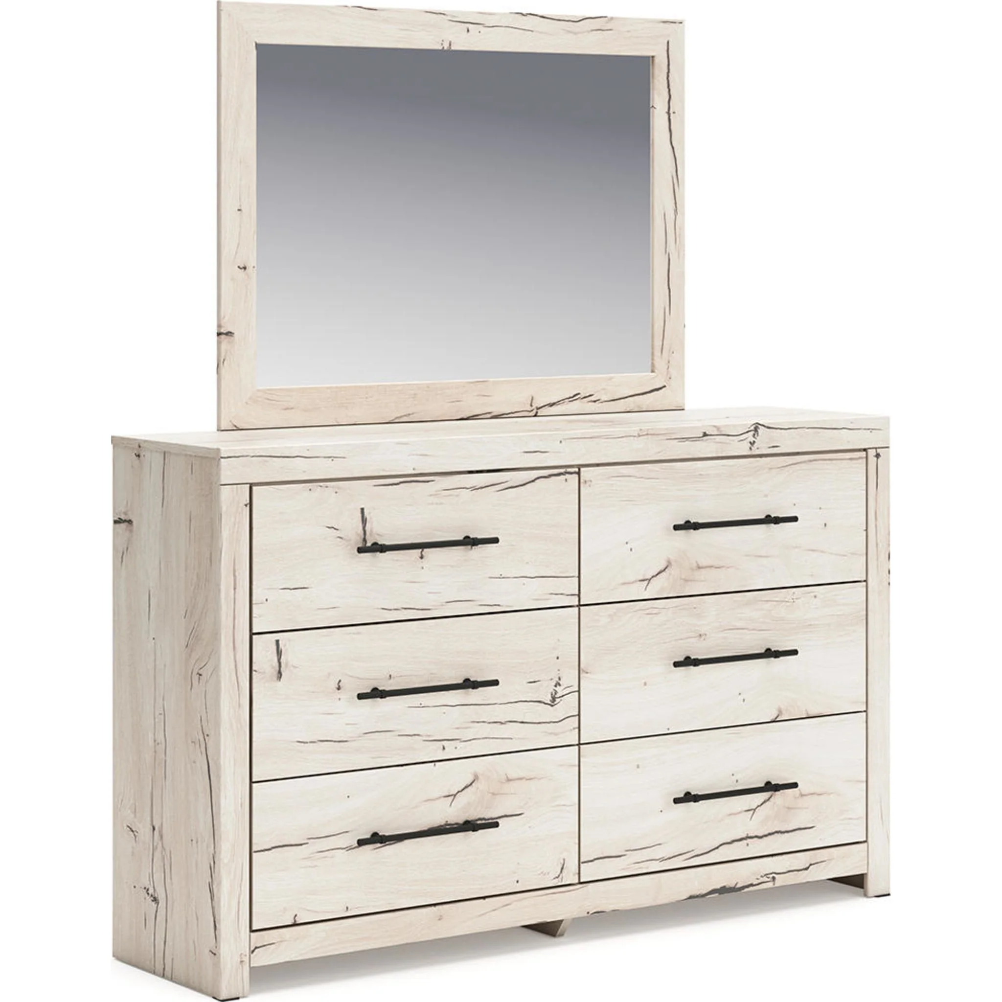 Lawroy 6 Piece King Panel Bedroom - Light Natural - Image 12