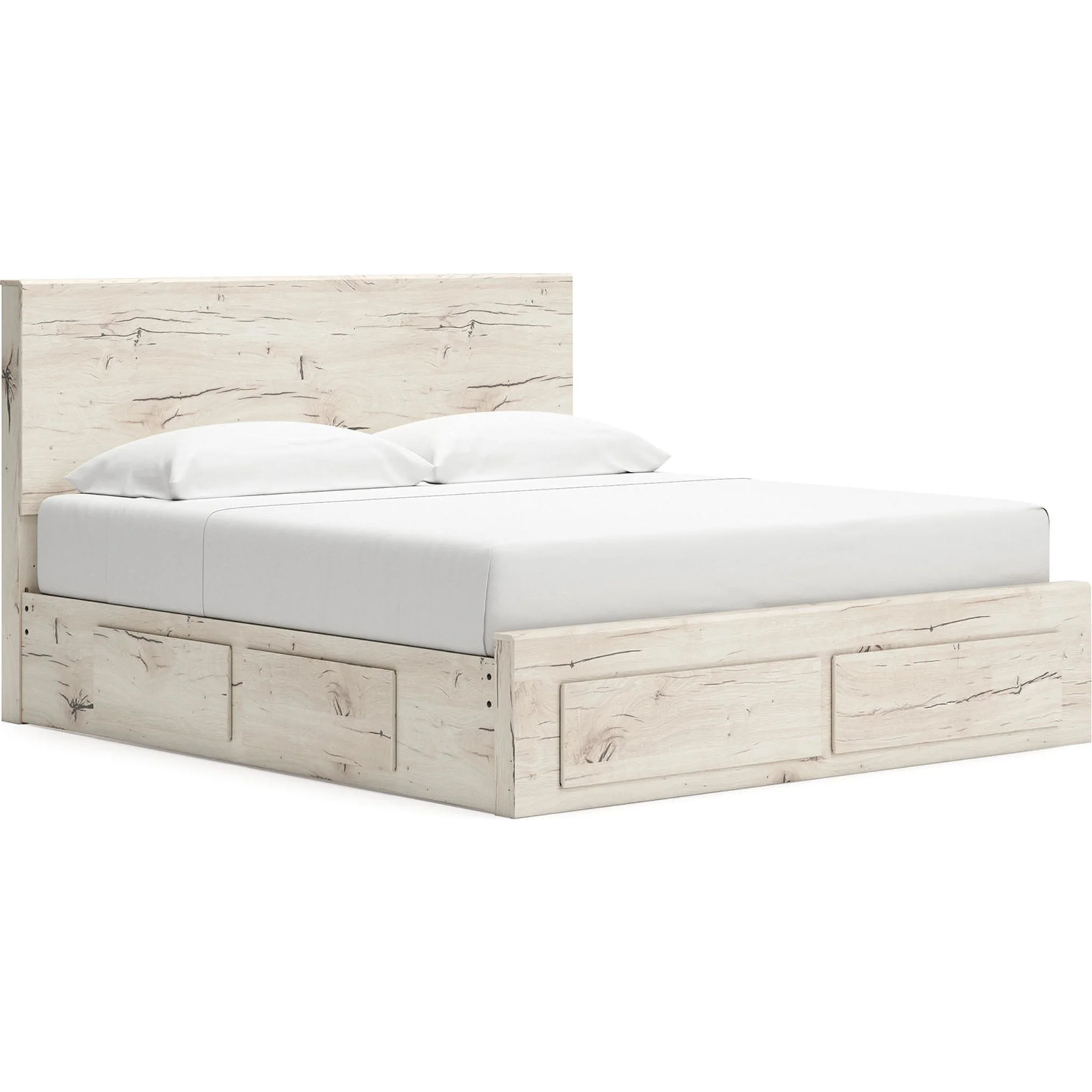 Lawroy 6 Piece King Storage Bedroom - Light Natural - Image 6