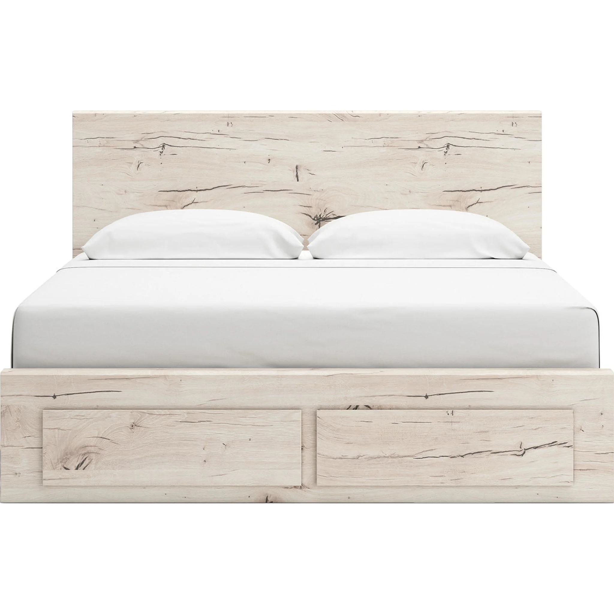 Lawroy 6 Piece King Storage Bedroom - Light Natural - Image 8