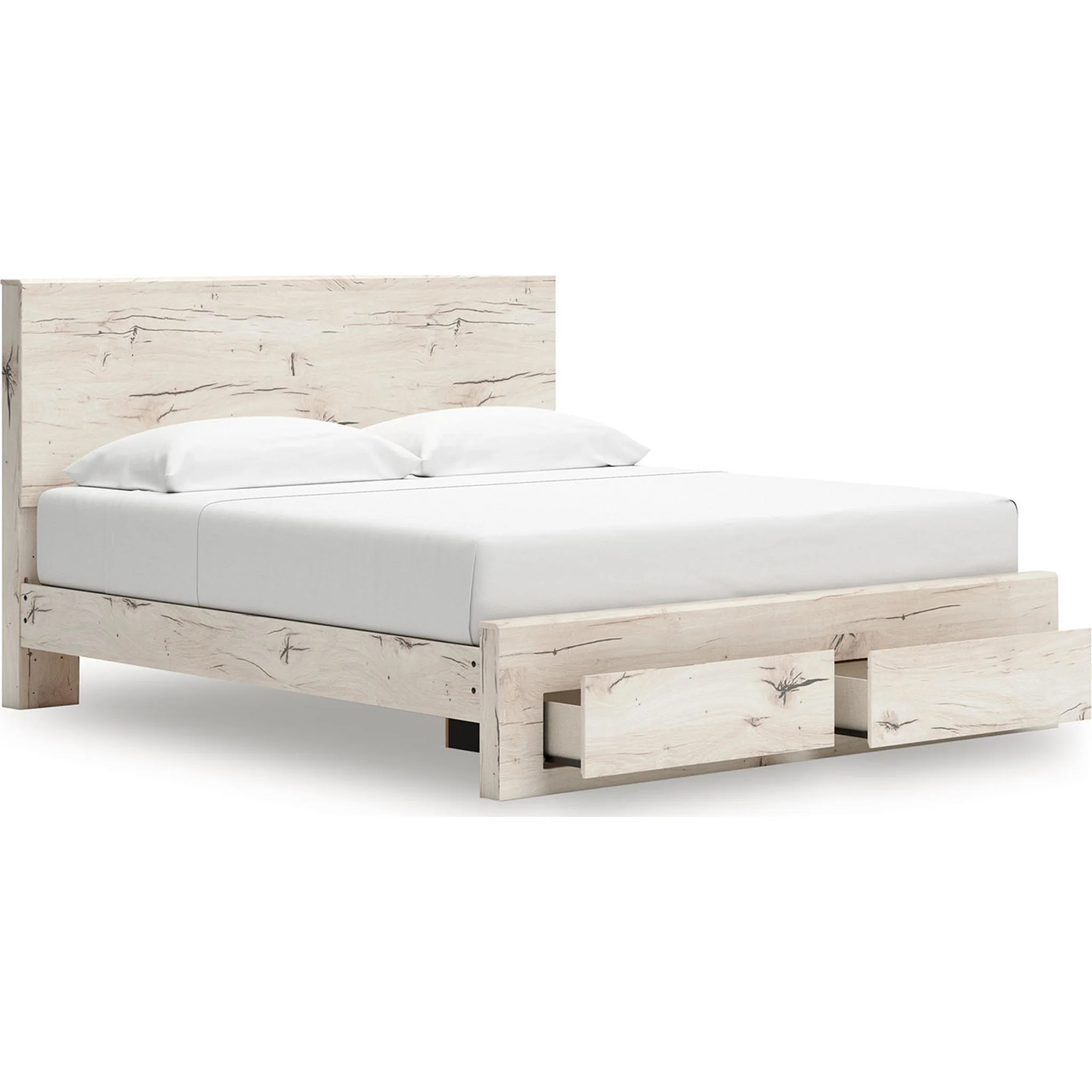 Lawroy 6 Piece King Storage Bedroom - Light Natural - Image 5