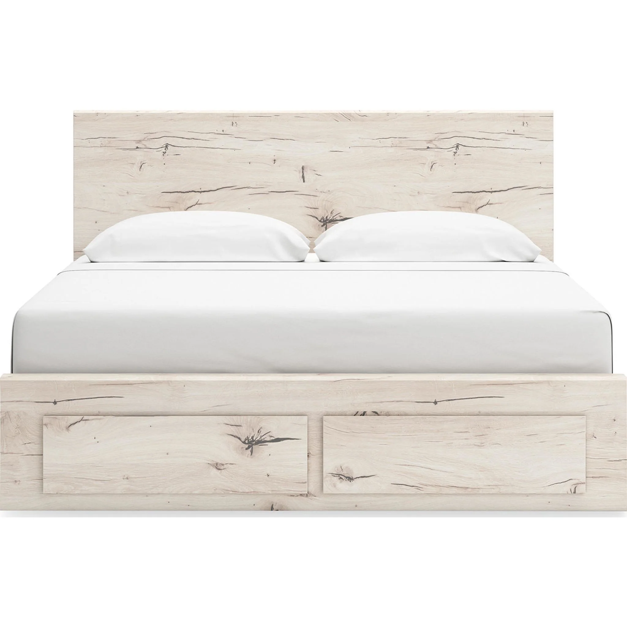 Lawroy 6 Piece King Storage Bedroom - Light Natural - Image 6