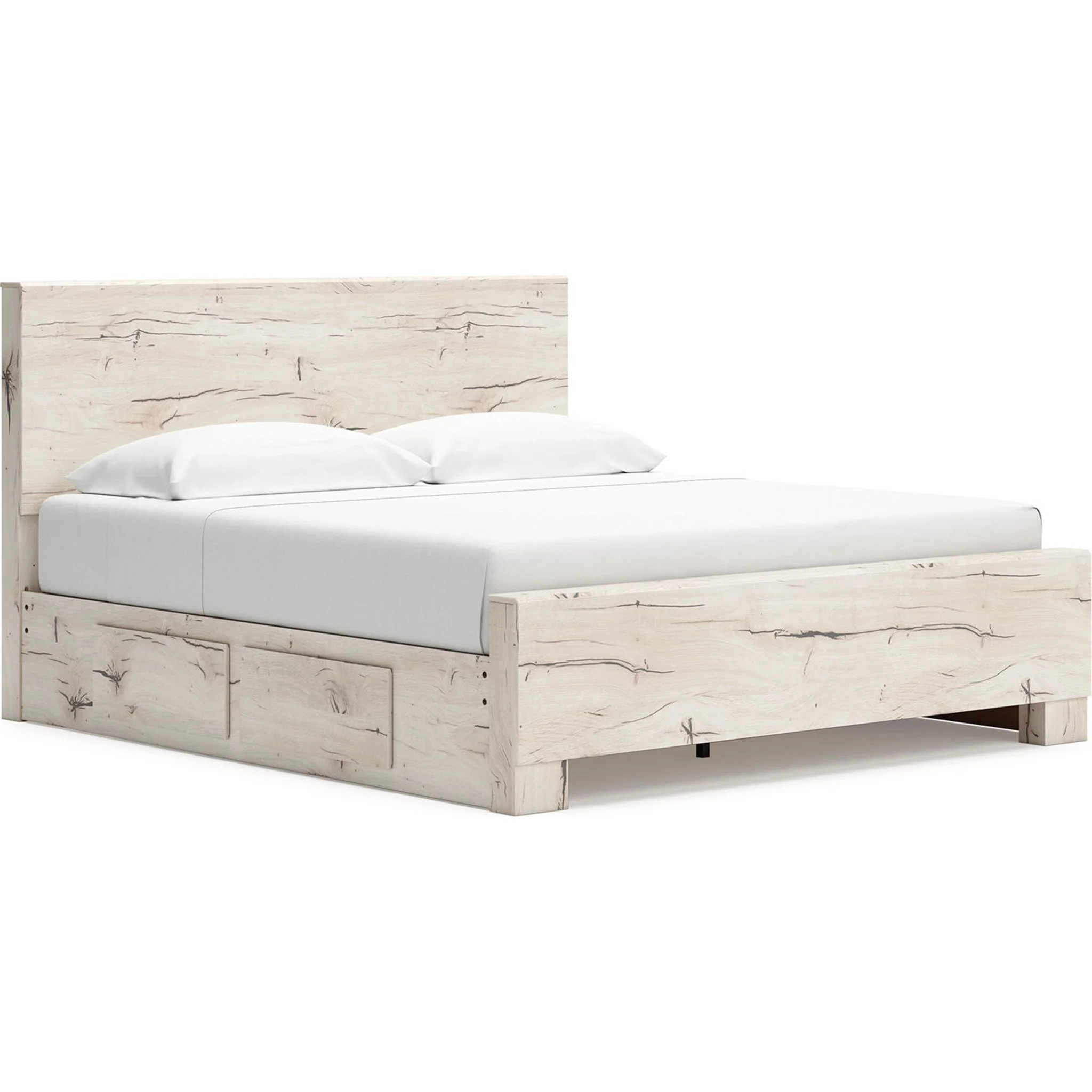 Lawroy 6 Piece King Storage Bedroom - Light Natural - Image 5