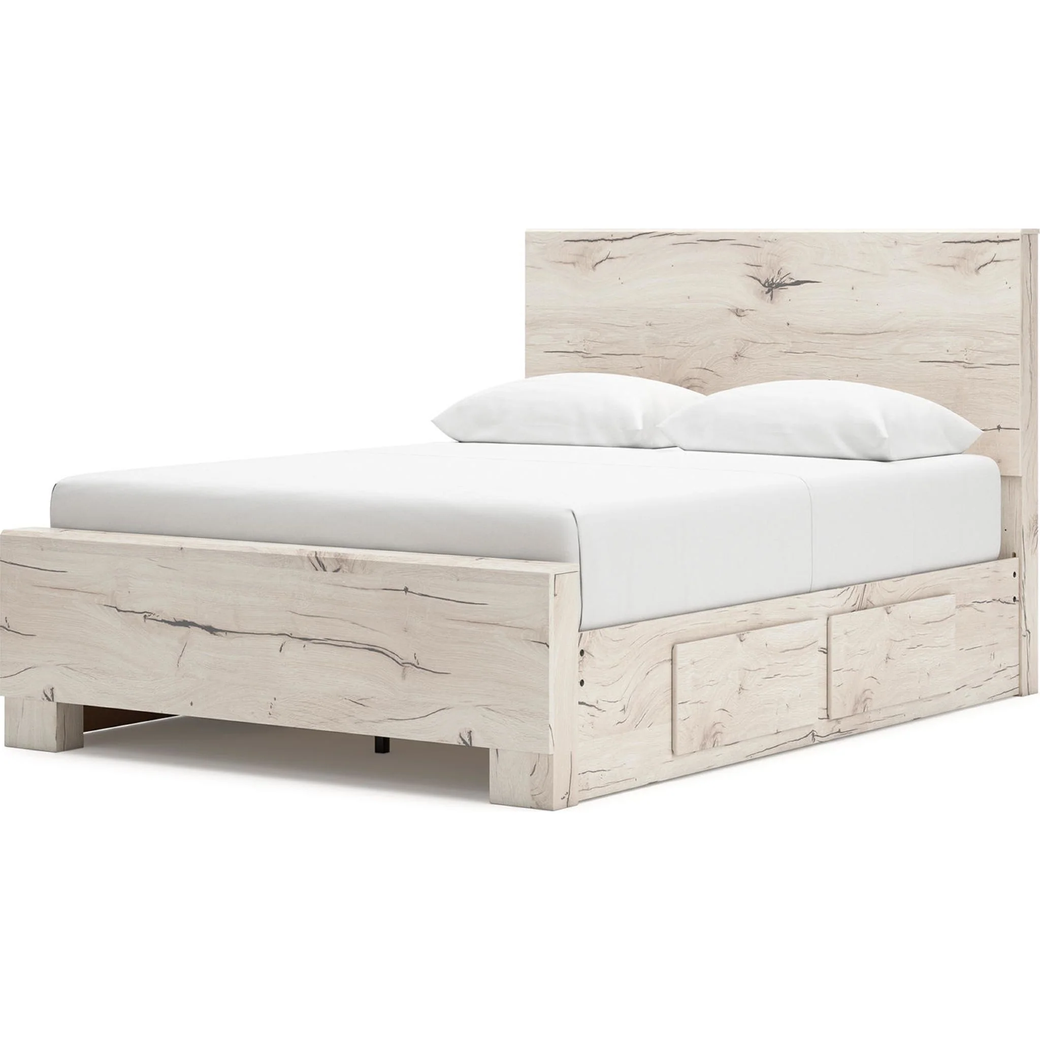 Lawroy 6 Piece Queen Storage Bedroom - Light Natural - Image 3