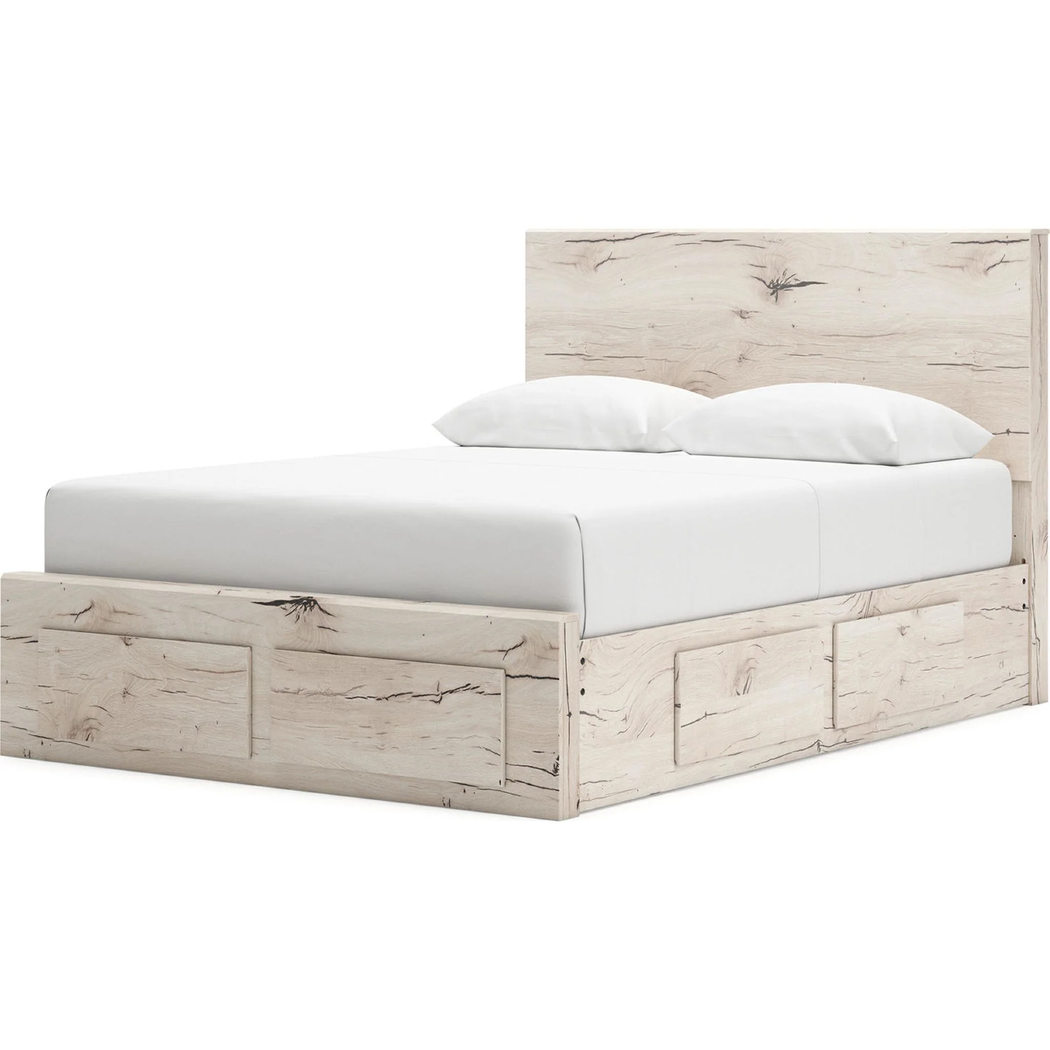Lawroy 6 Piece Queen Storage Bedroom - Light Natural - Image 3
