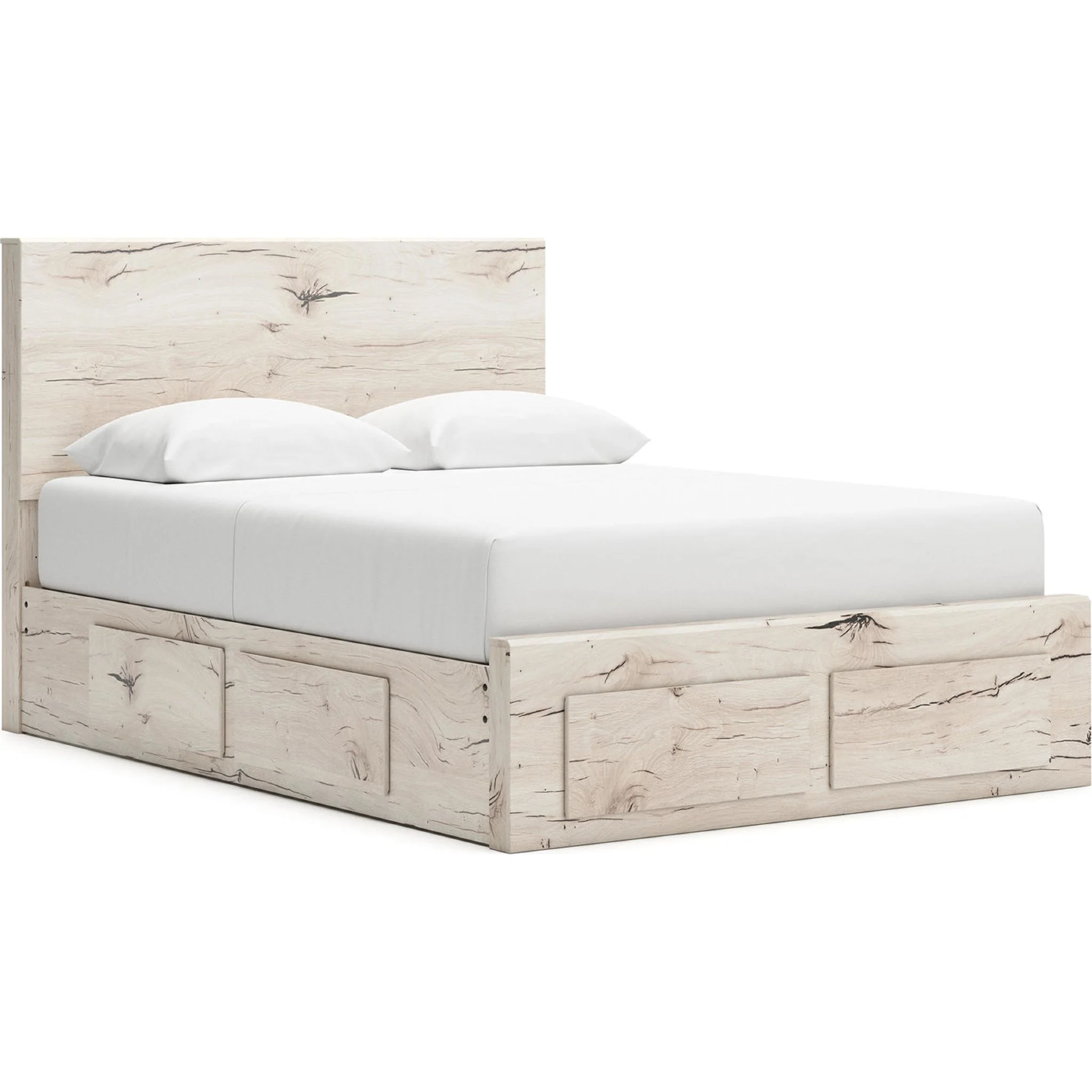 Lawroy 6 Piece Queen Storage Bedroom - Light Natural - Image 6
