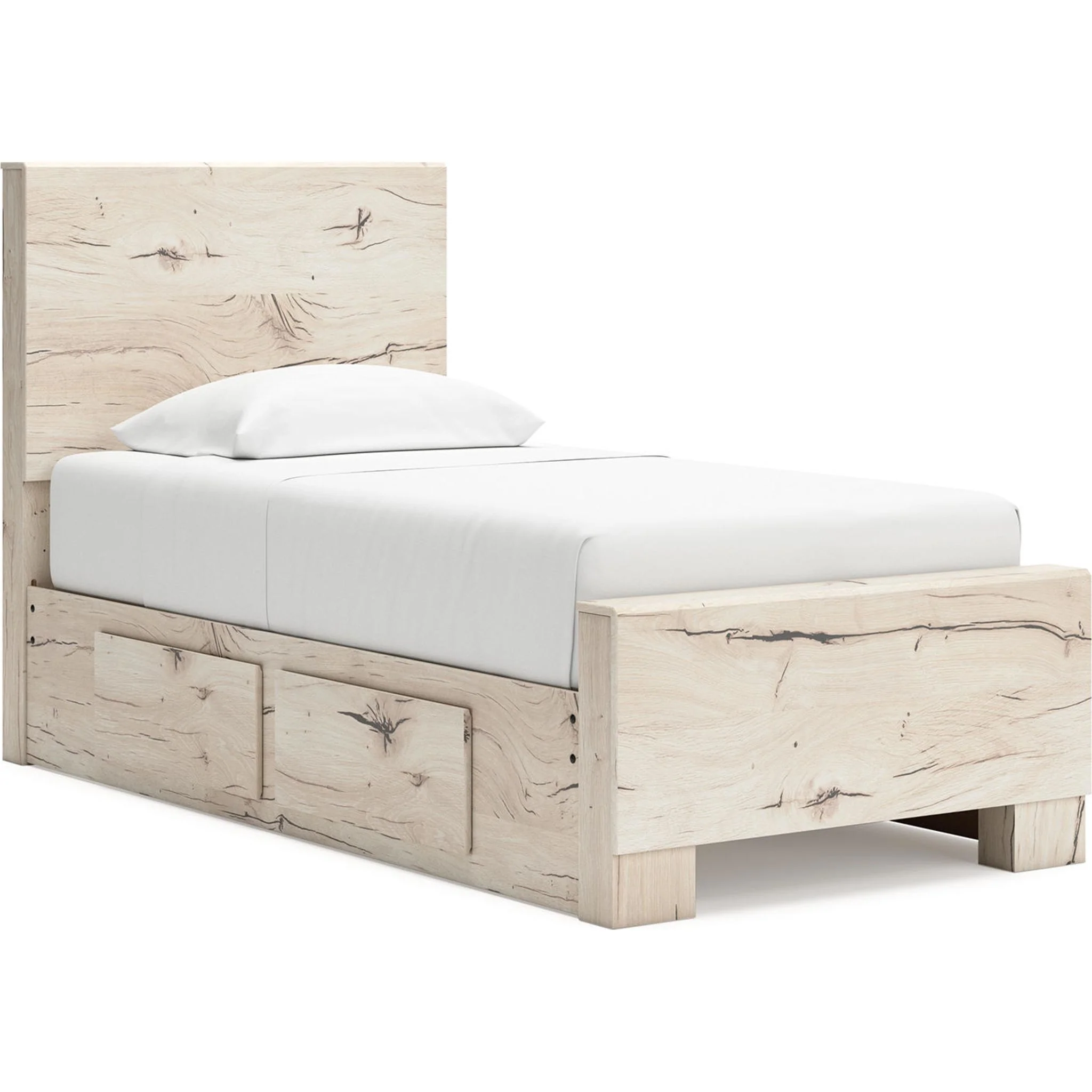 Lawroy 6 Piece Twin Storage Bedroom - Light Natural - Image 14