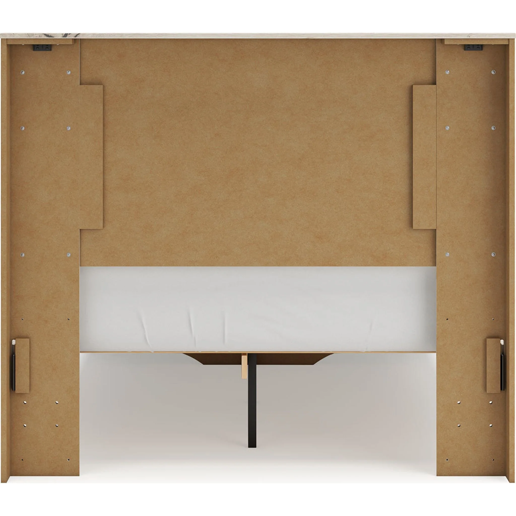 Lawroy Full Panel Bed with Footboard Storage - Light Natural - Image 16