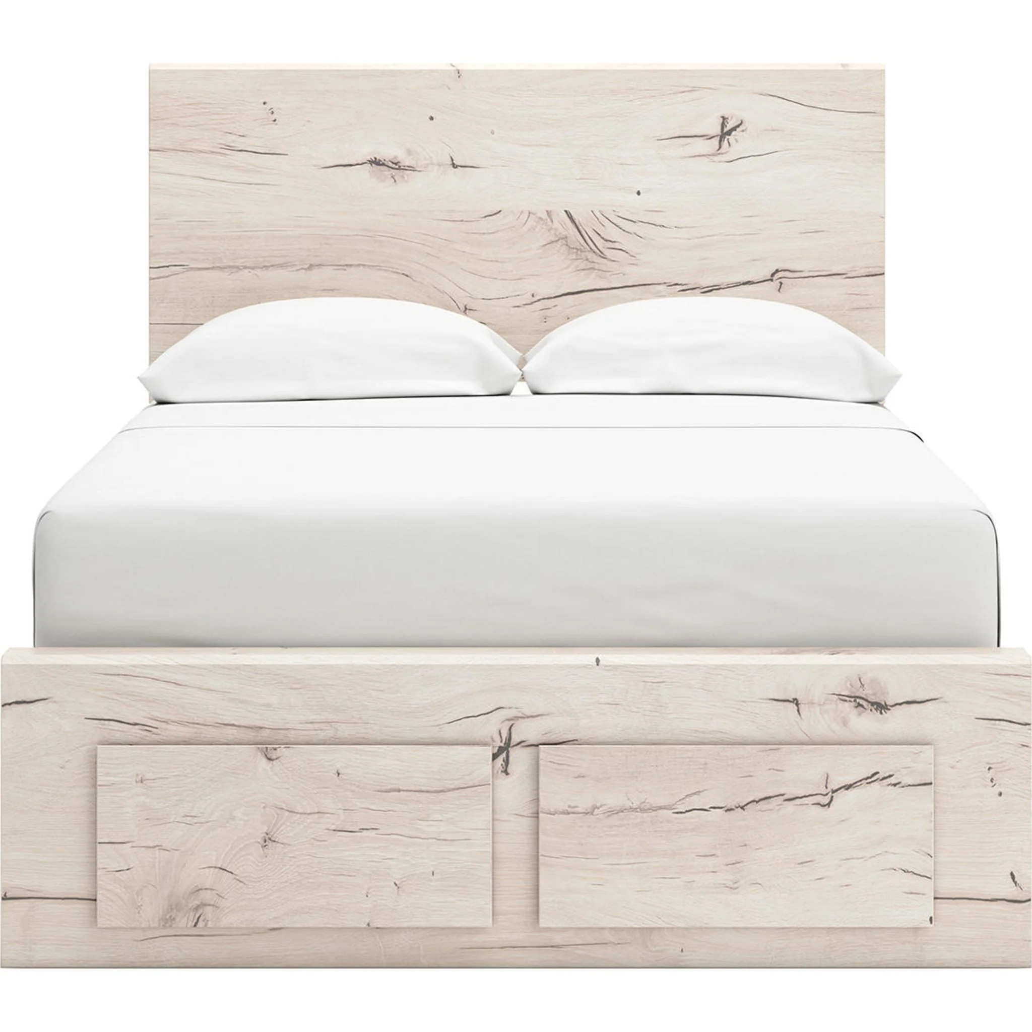 Lawroy Full Panel Bed with 6 Drawer Storage - Light Natural - Image 17