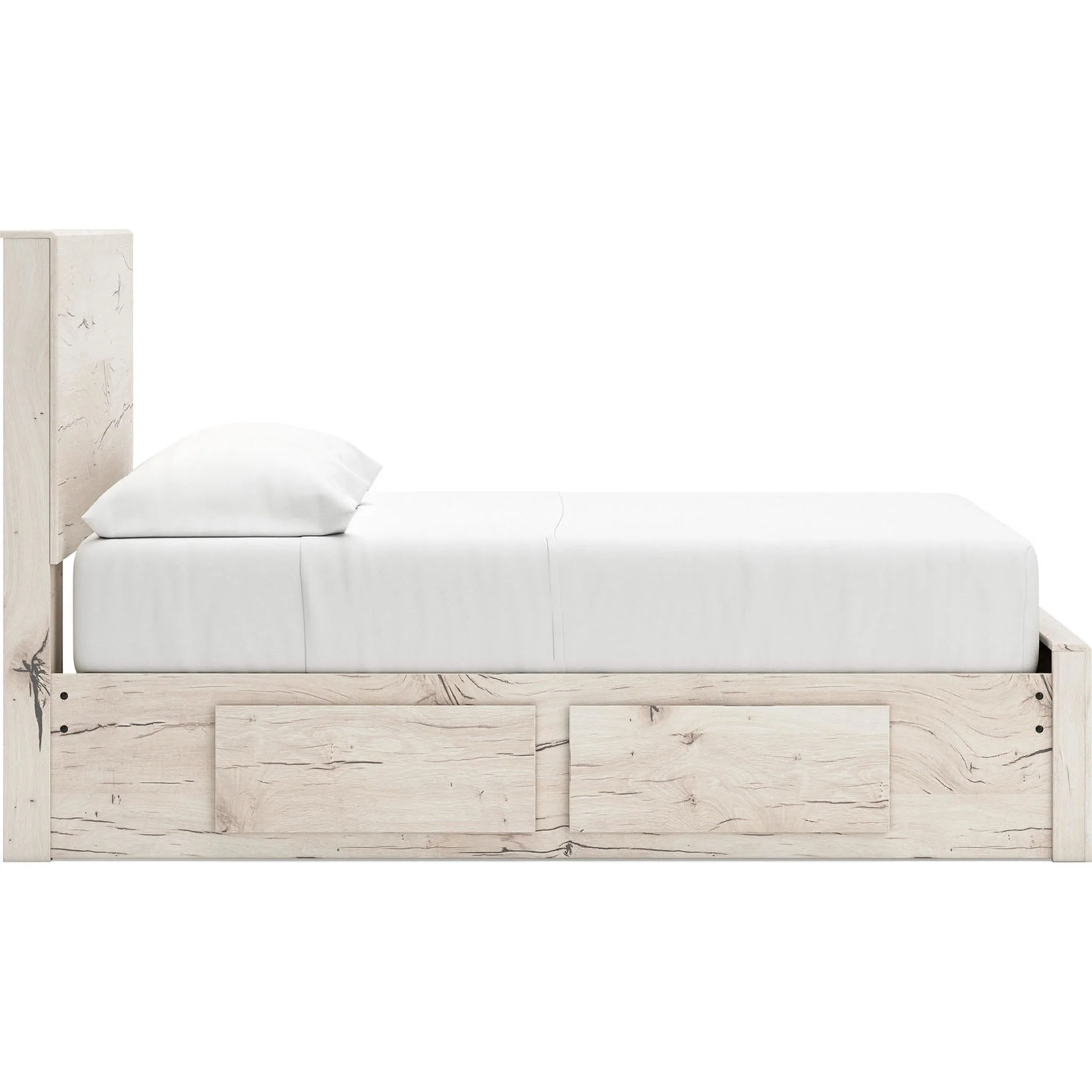 Lawroy Full Panel Bed with 6 Drawer Storage - Light Natural - Image 19