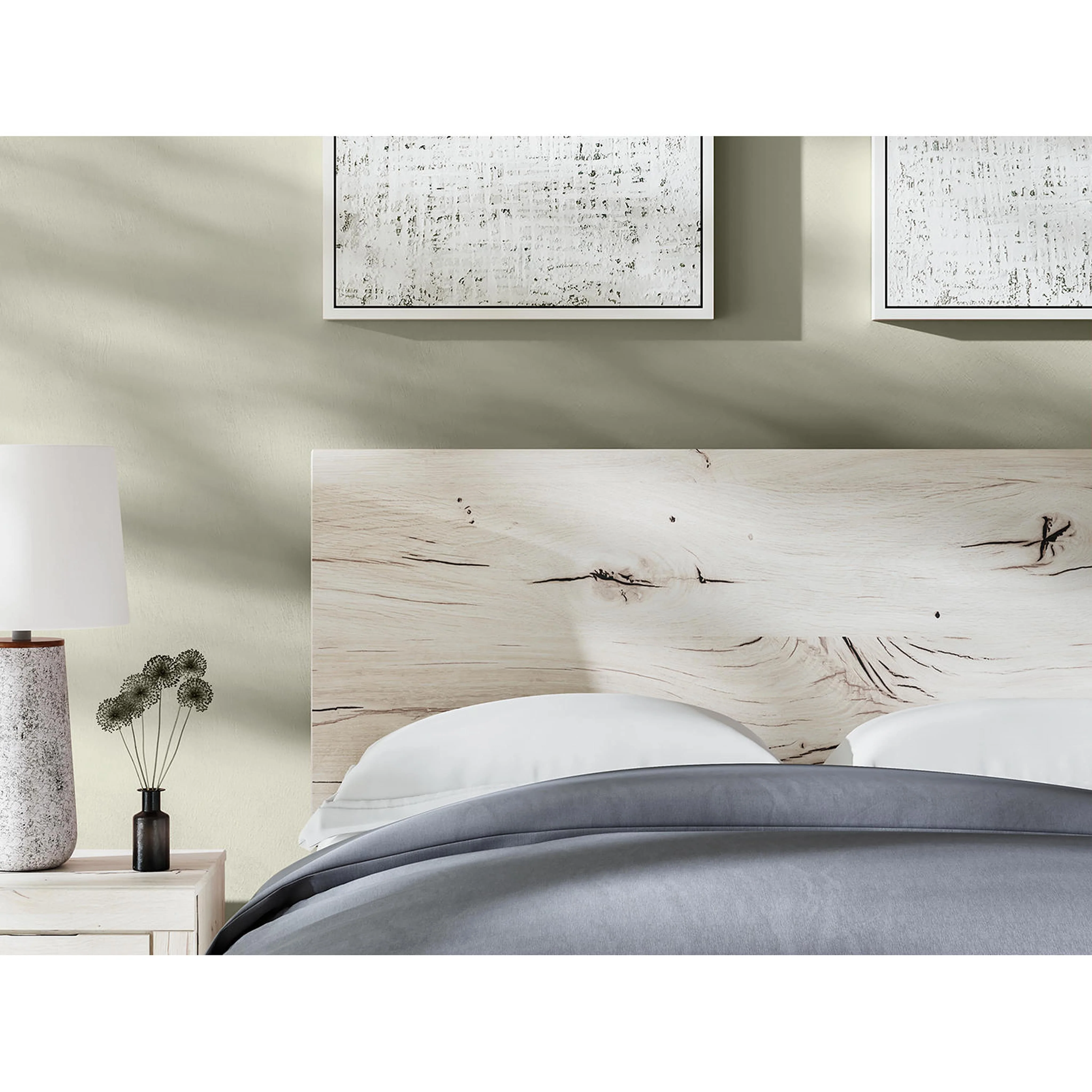 Lawroy Panel Bed - Light Natural - Image 15