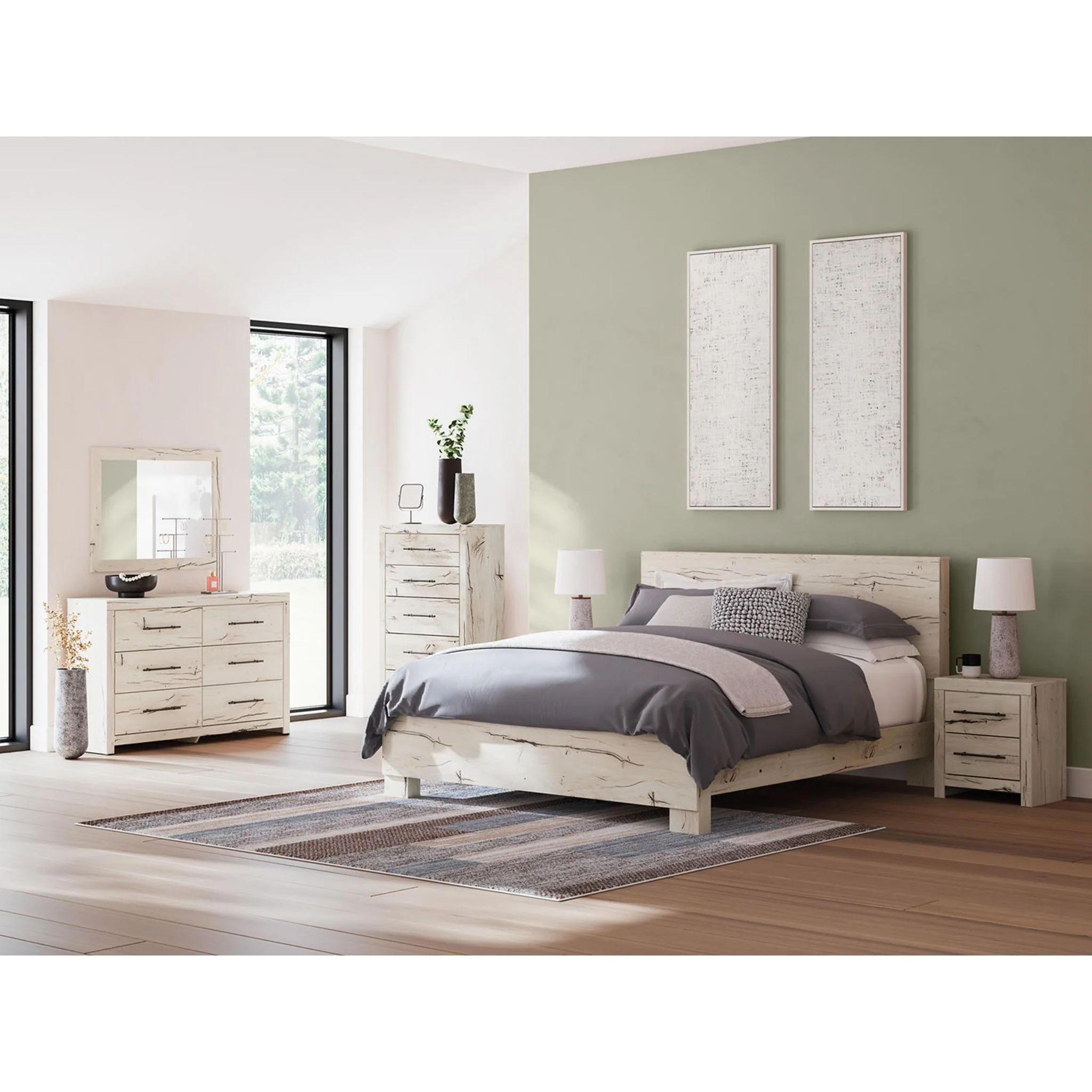 Lawroy Panel Bed - Light Natural - Image 31