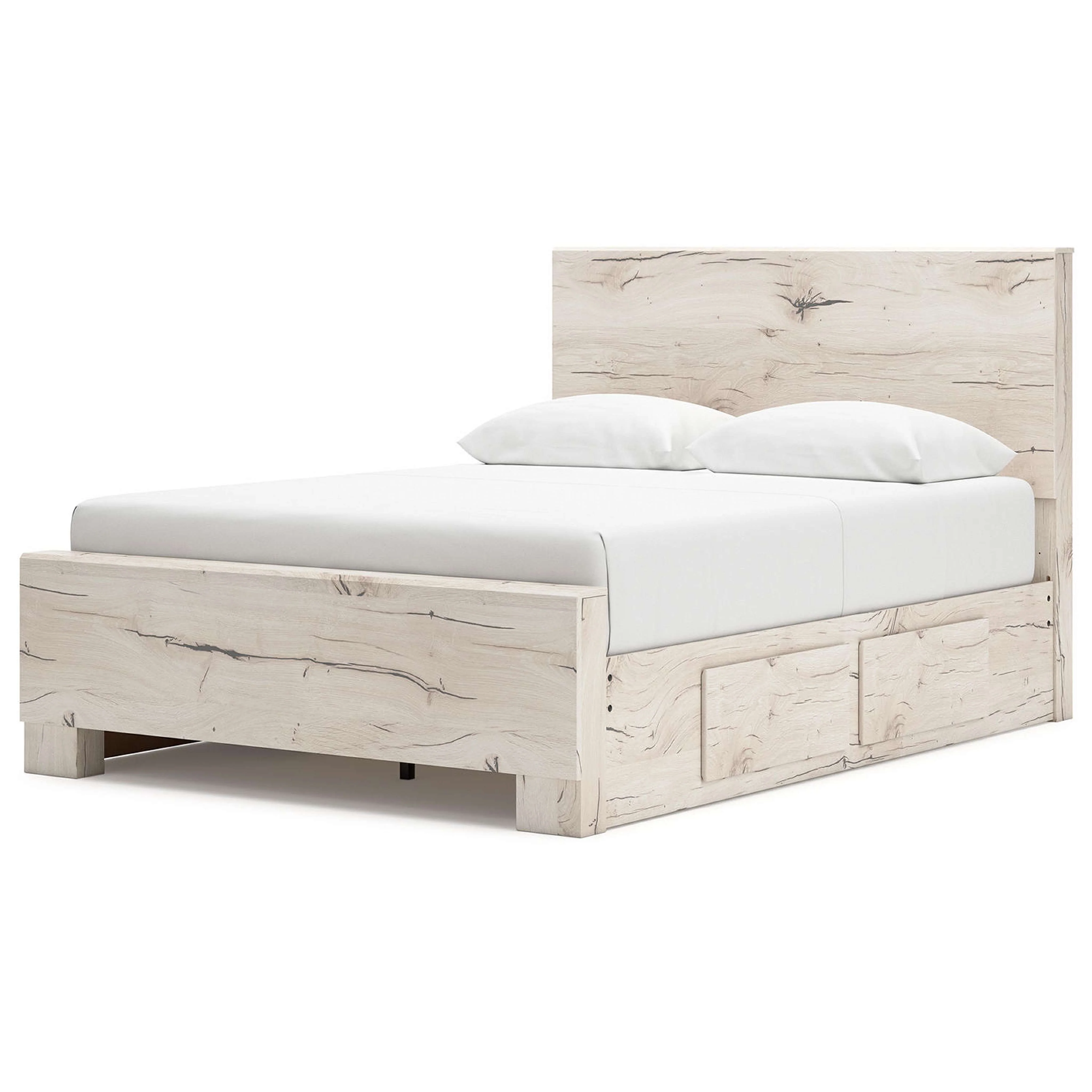 Lawroy Platform Bed with 4 Drawer Storage - Light Natural - Image 12
