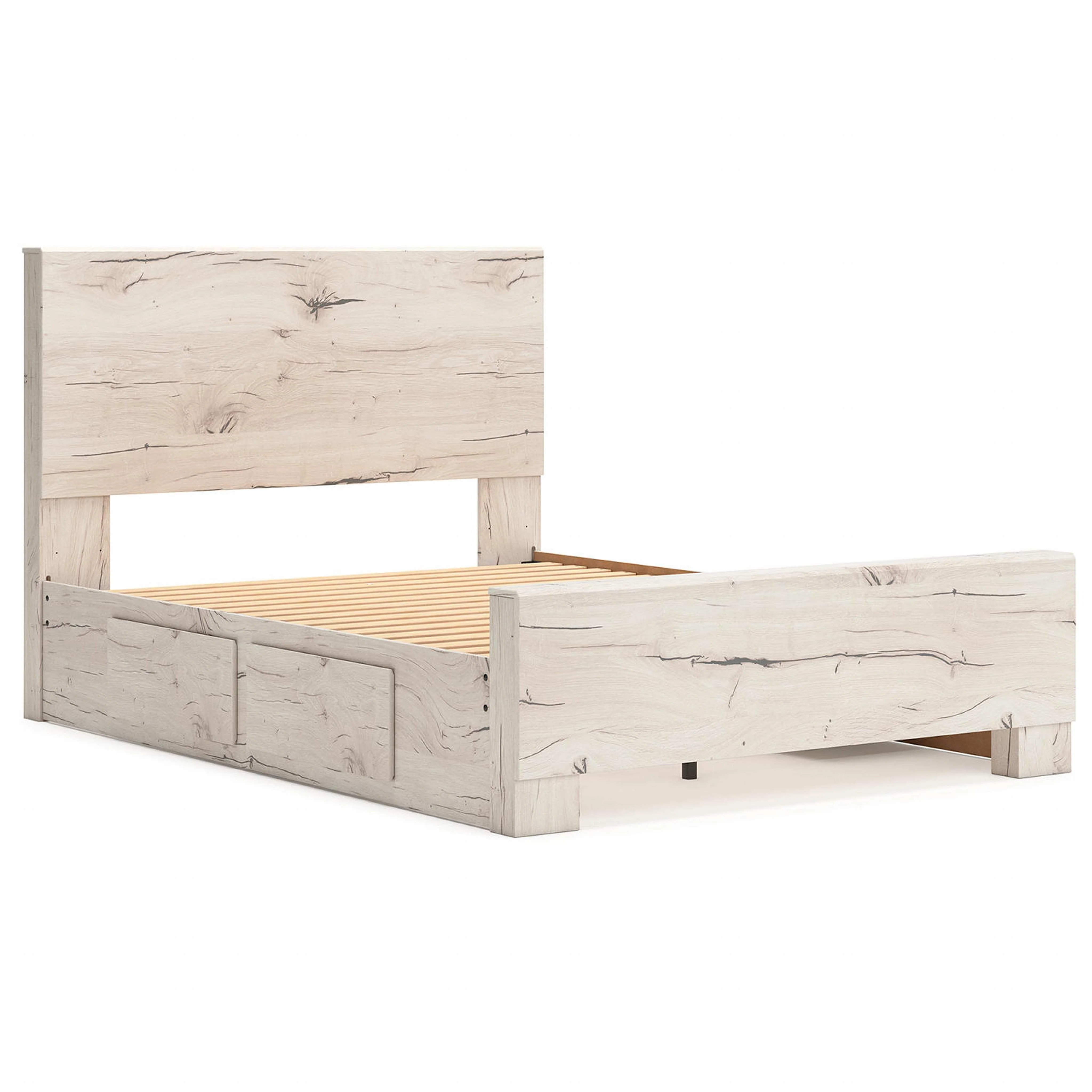 Lawroy Platform Bed with 4 Drawer Storage - Light Natural - Image 13