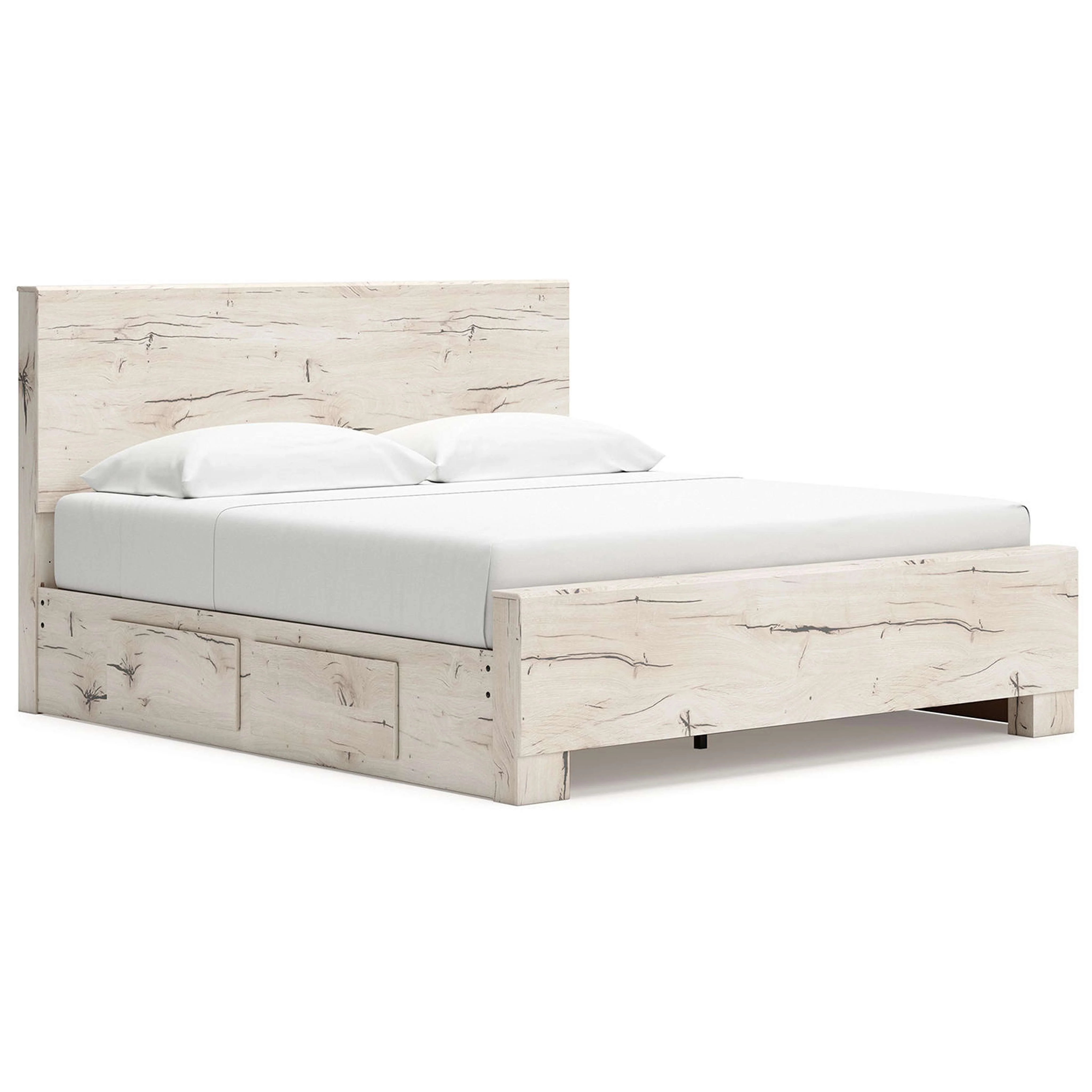 Lawroy Platform Bed with 4 Drawer Storage - Light Natural - Image 21