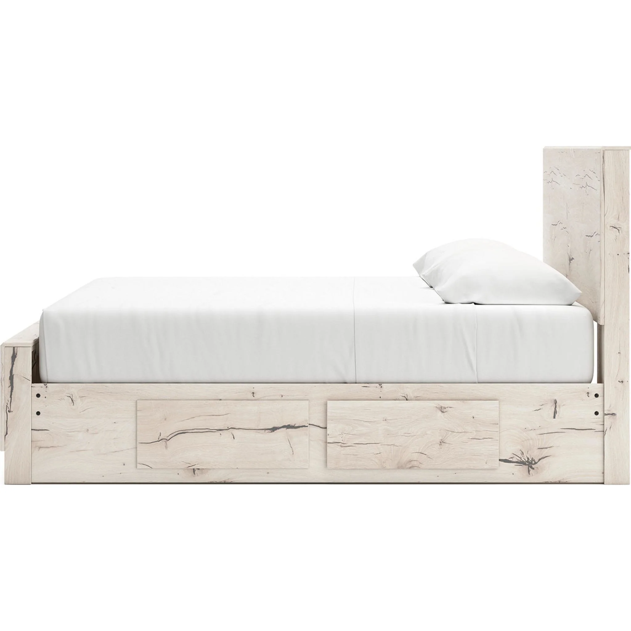 Lawroy Platform Bed with 4 Drawer Storage - Light Natural - Image 27