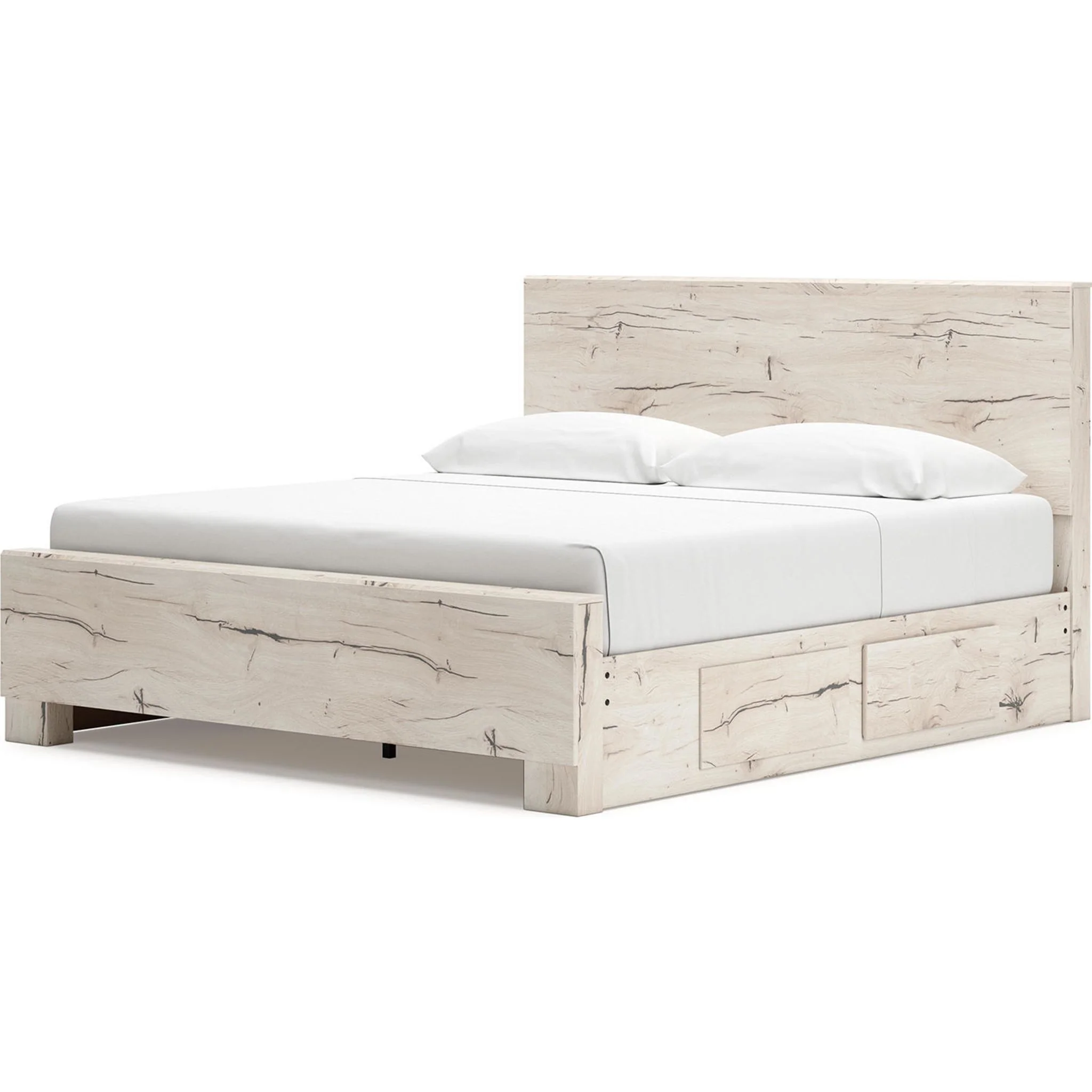 Lawroy Platform Bed with 4 Drawer Storage - Light Natural - Image 32