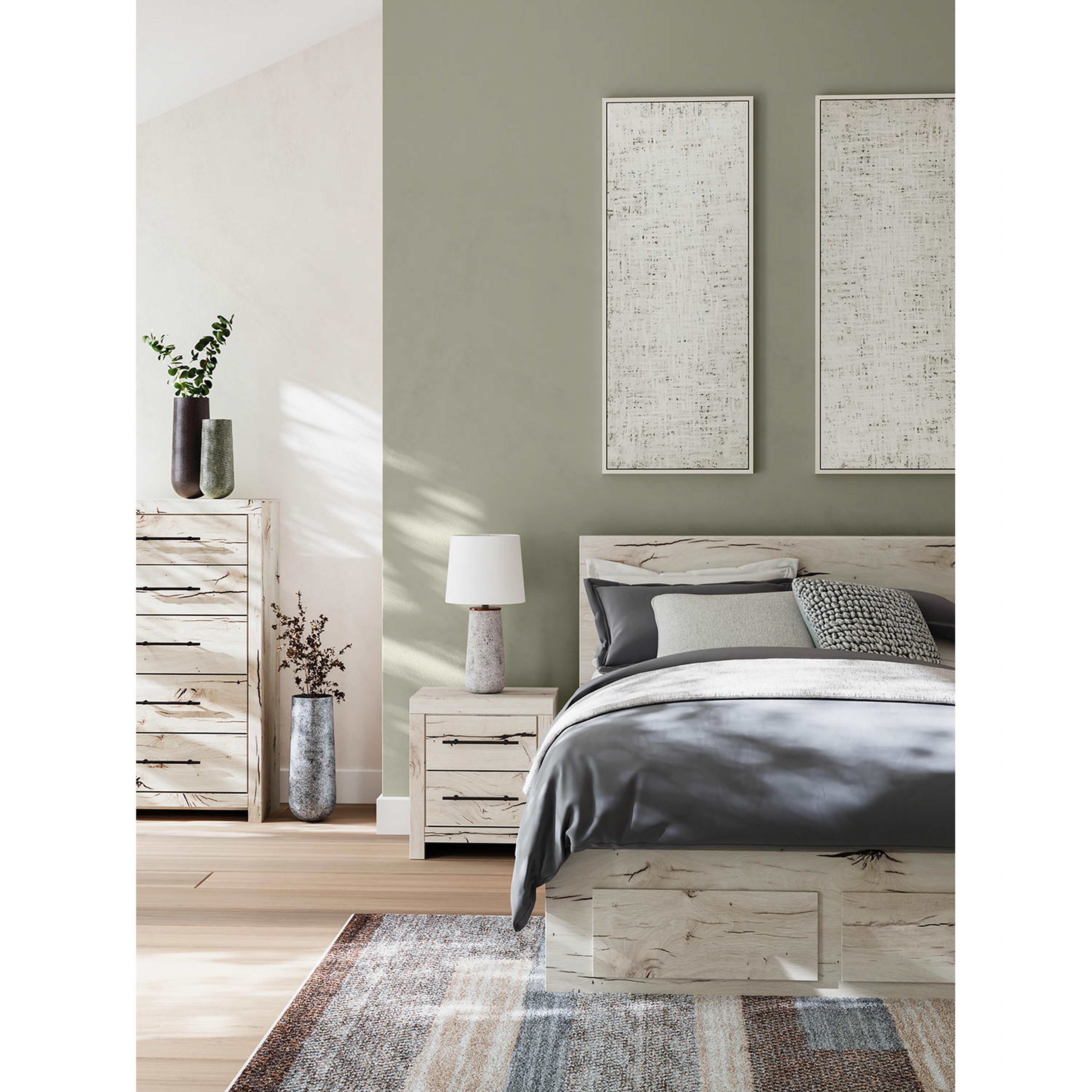 Lawroy Platform Bed with 6 Drawer Storage - Light Natural - Image 14