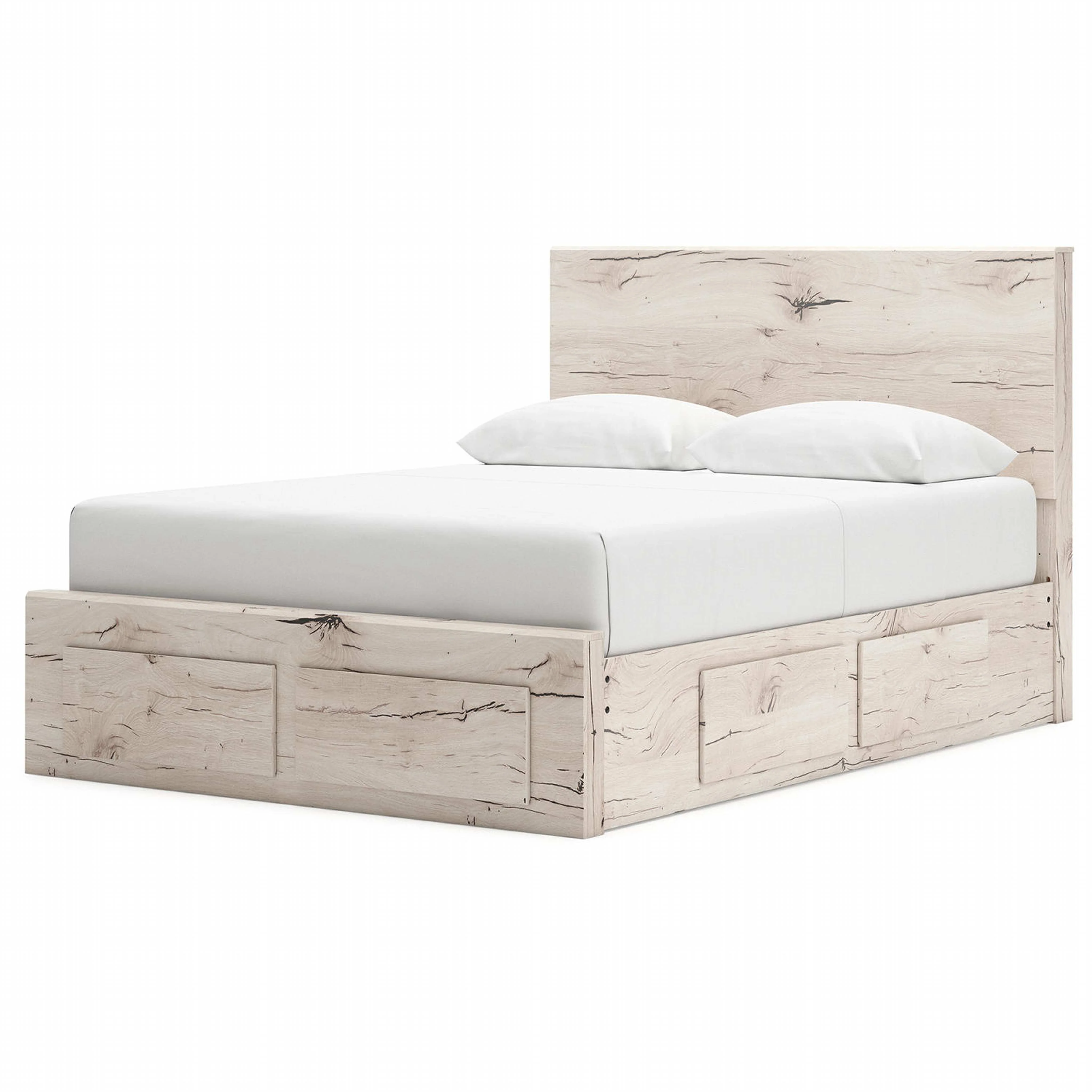Lawroy Platform Bed with 6 Drawer Storage - Light Natural - Image 15