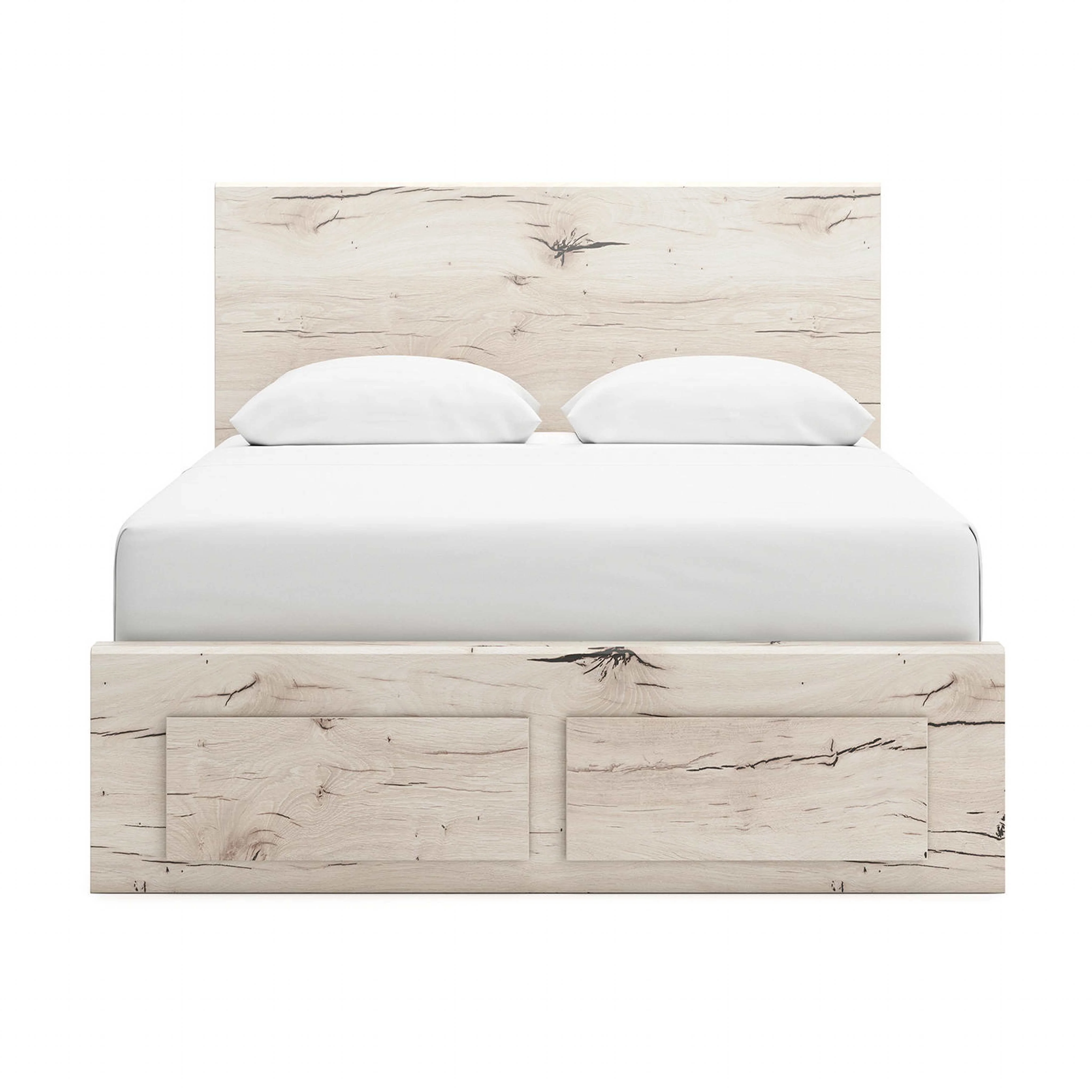 Lawroy Platform Bed with 6 Drawer Storage - Light Natural - Image 20