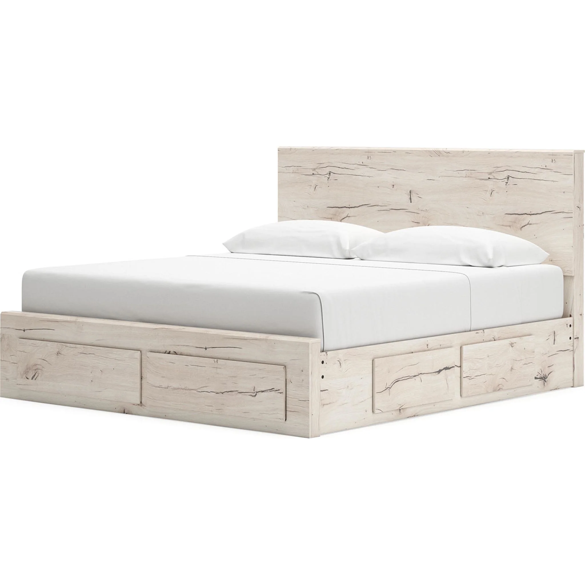 Lawroy Platform Bed with 6 Drawer Storage - Light Natural - Image 30