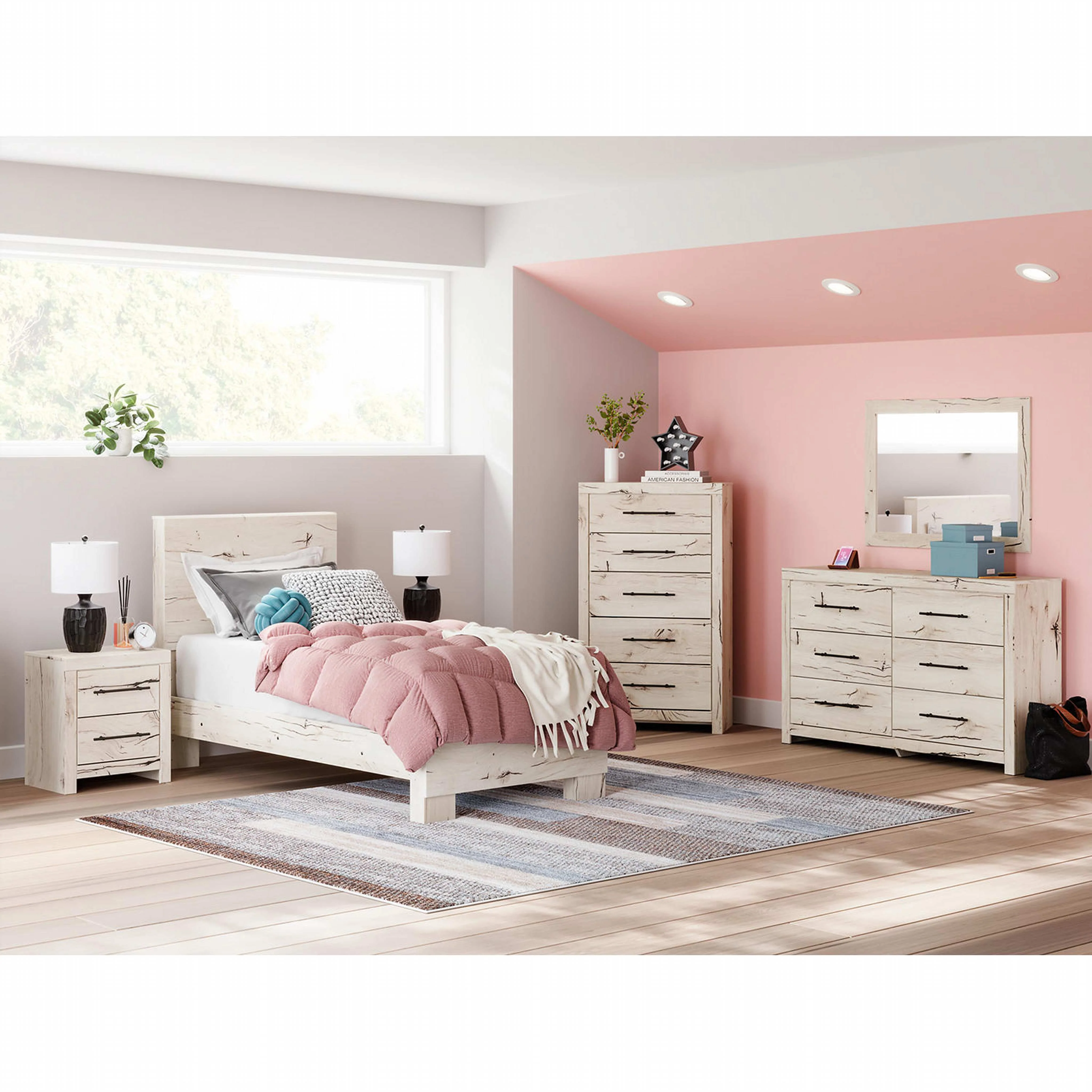 Lawroy Panel Bed - Light Natural - Image 12