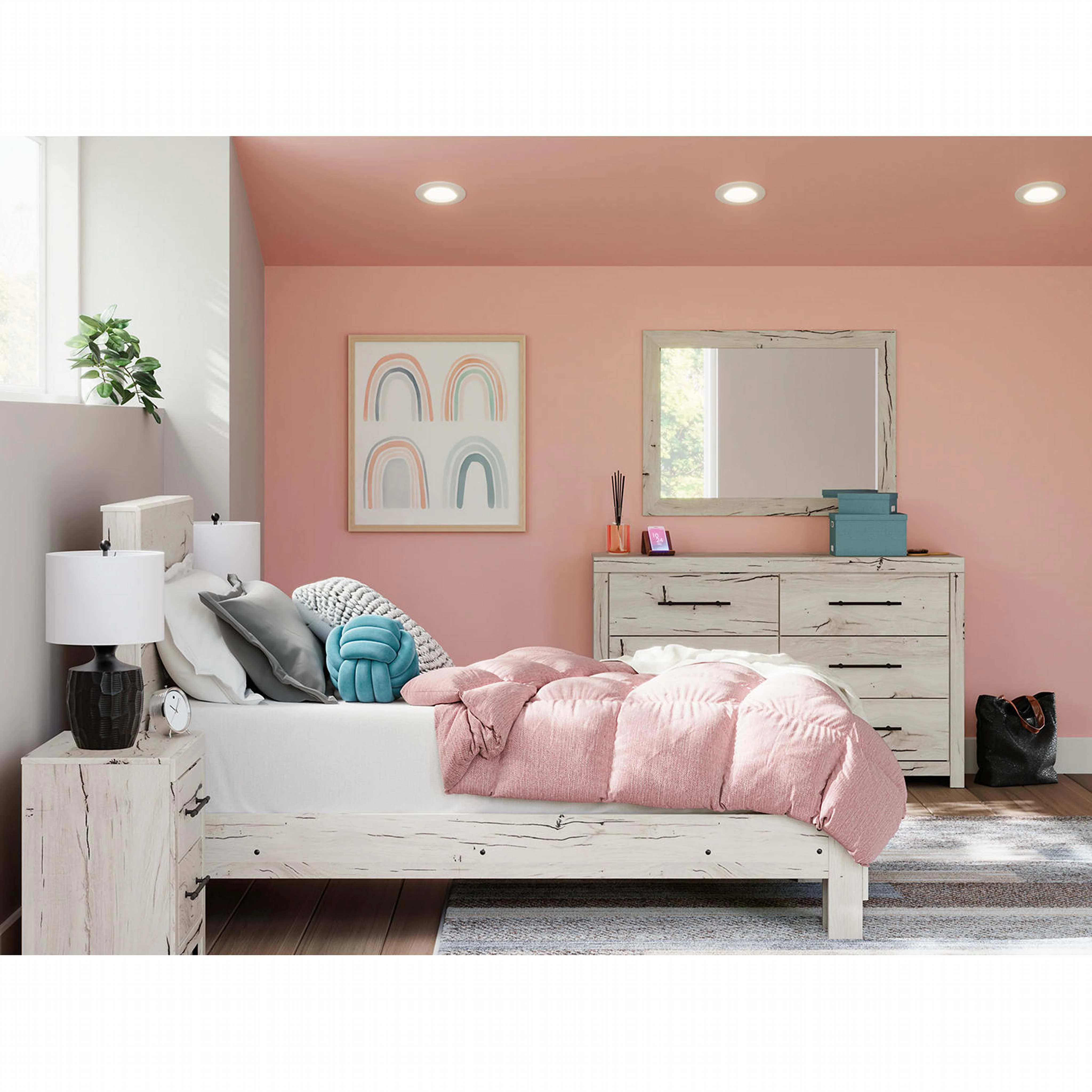 Lawroy Panel Bed - Light Natural - Image 13