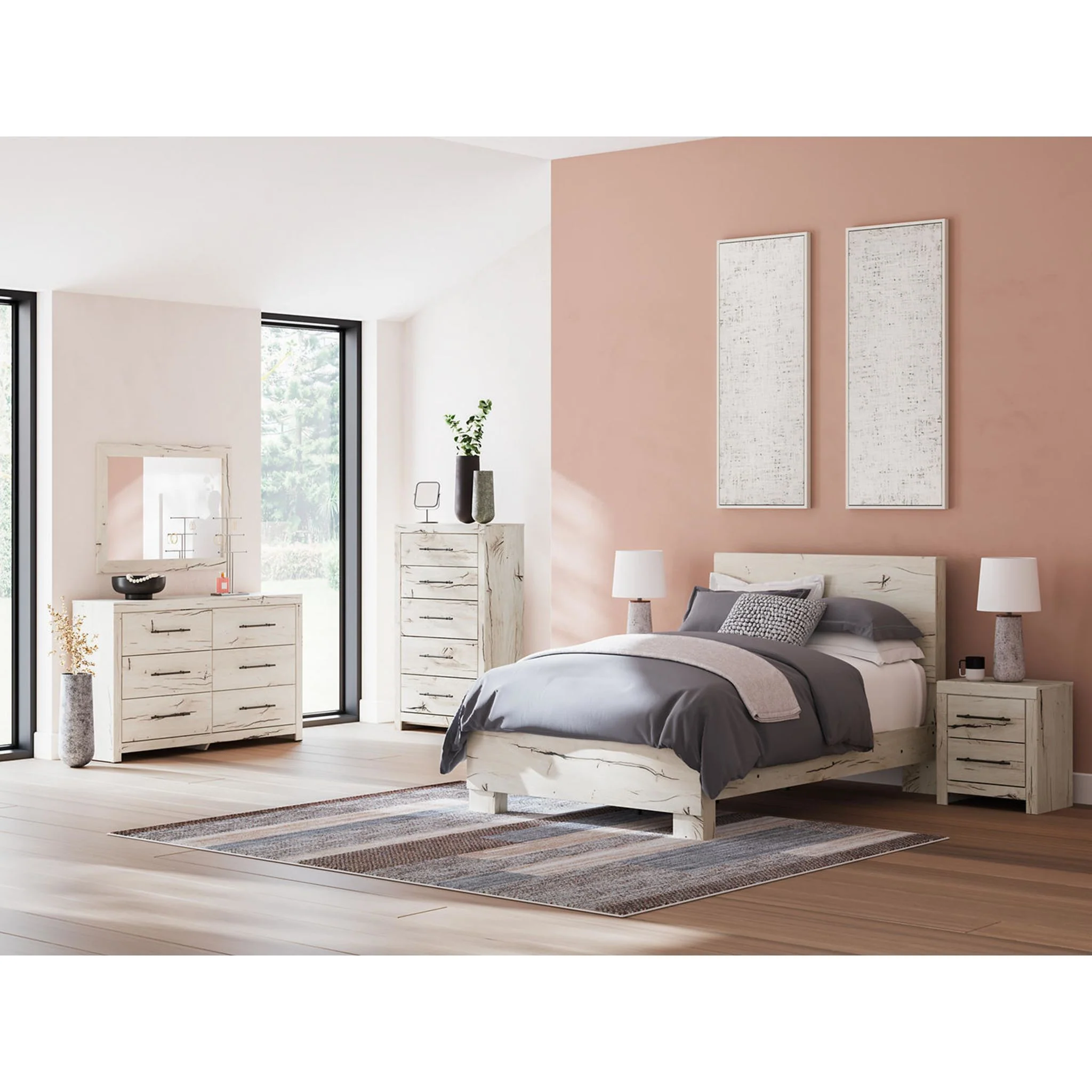 Lawroy Panel Bed - Light Natural - Image 33