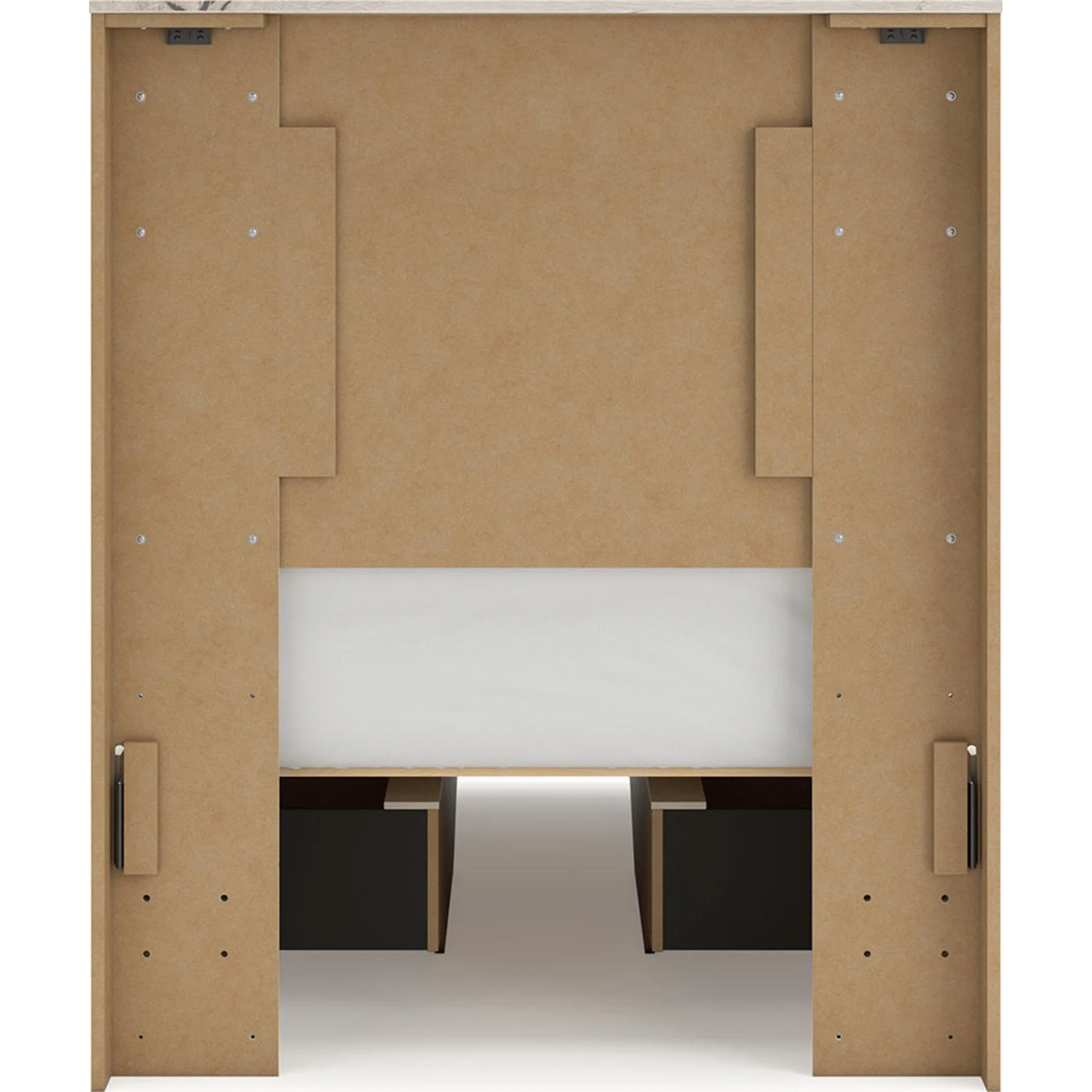 Lawroy Twin Panel Bed with 4 Drawer Storage - Light Natural - Image 8