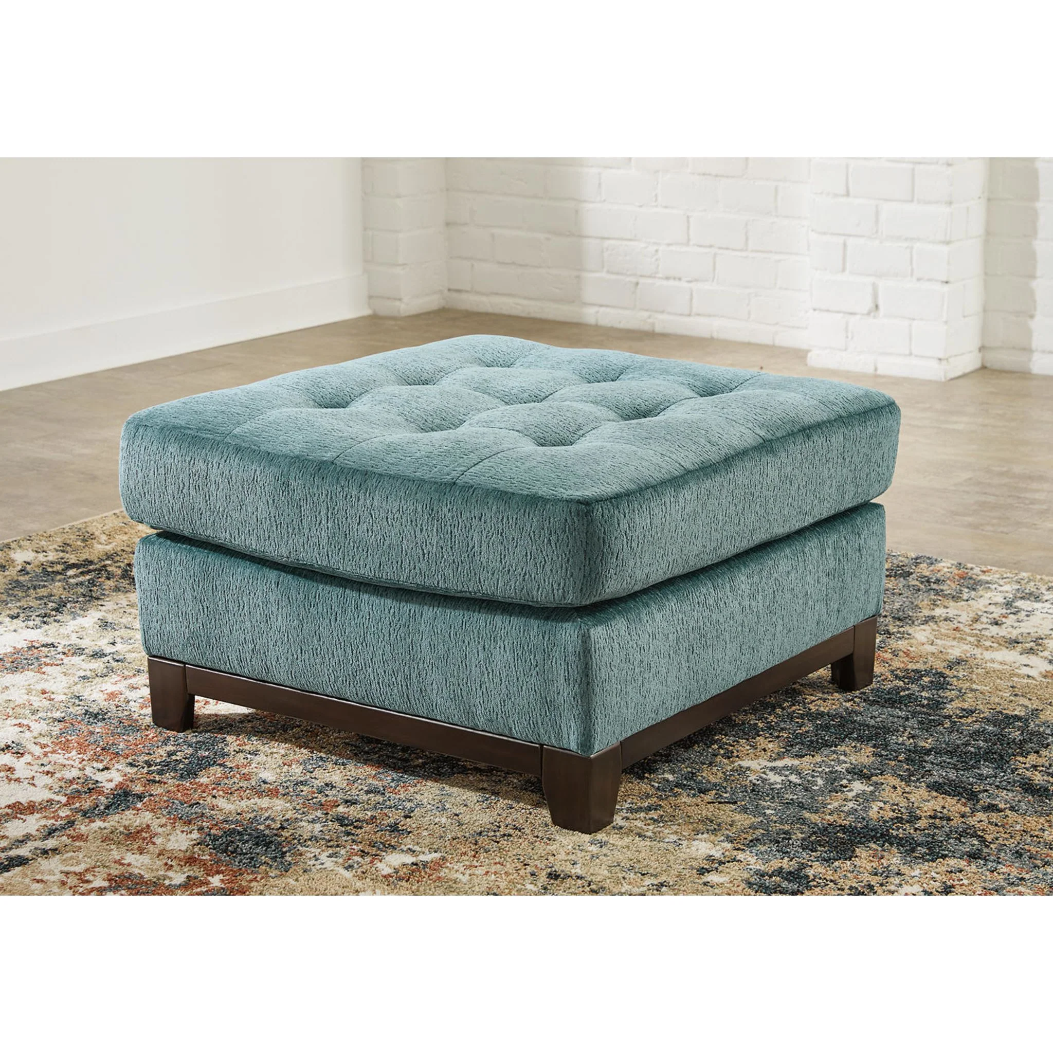 Laylabrook Oversized Accent Ottoman - Teal - Image 2