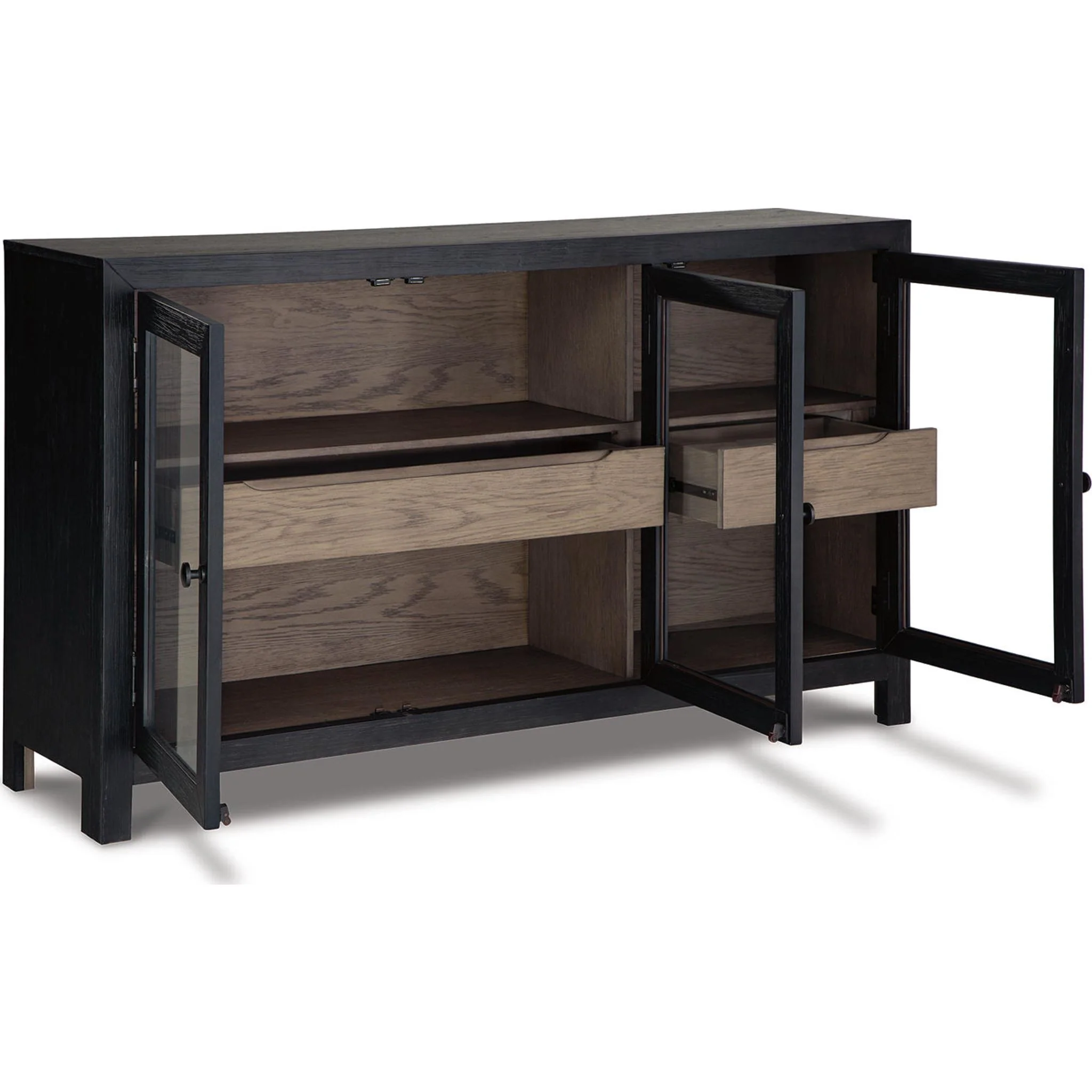Lenston Accent Cabinet - Black/Gray - Image 3