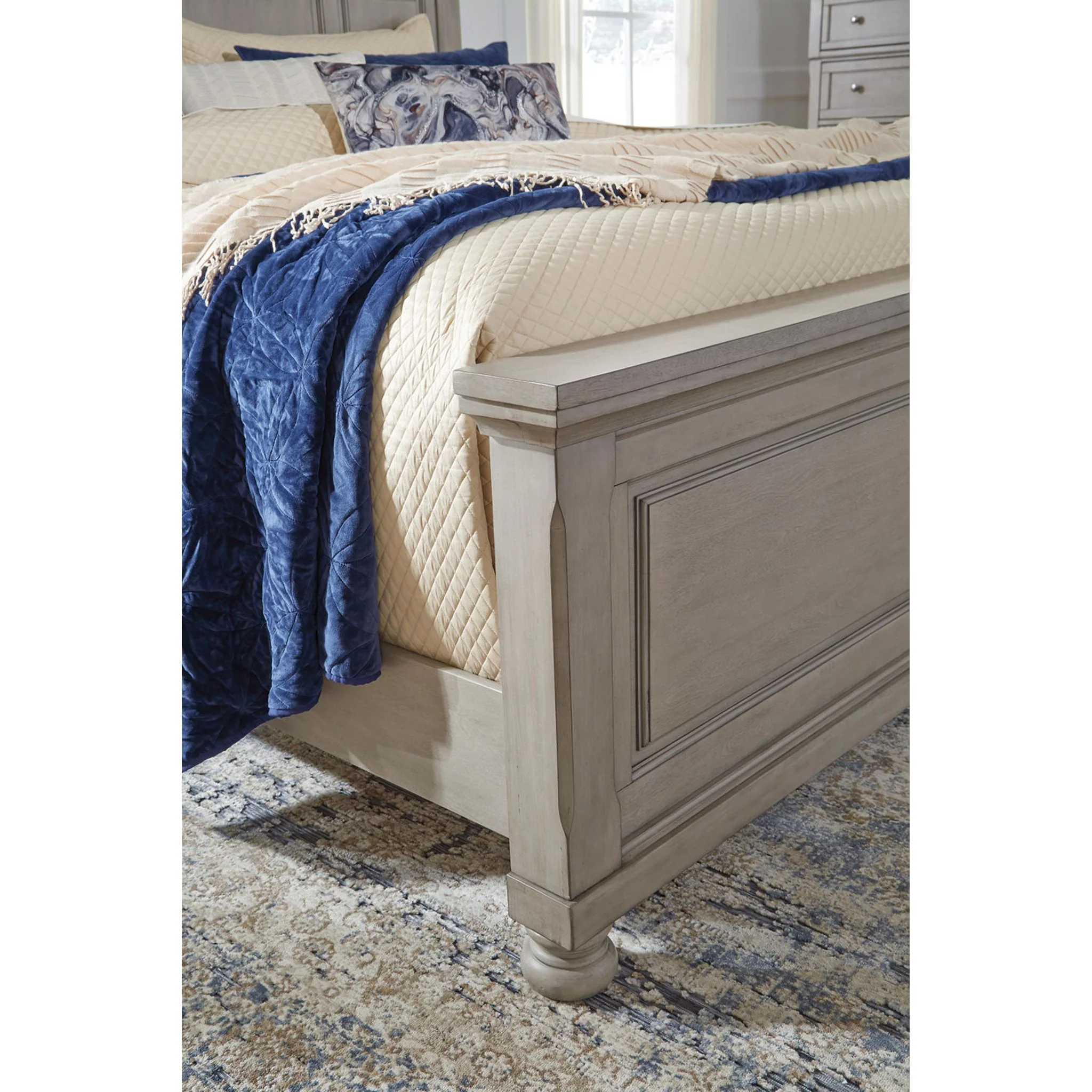 Lettner 3 Piece Panel Bed - Light Gray - Image 35