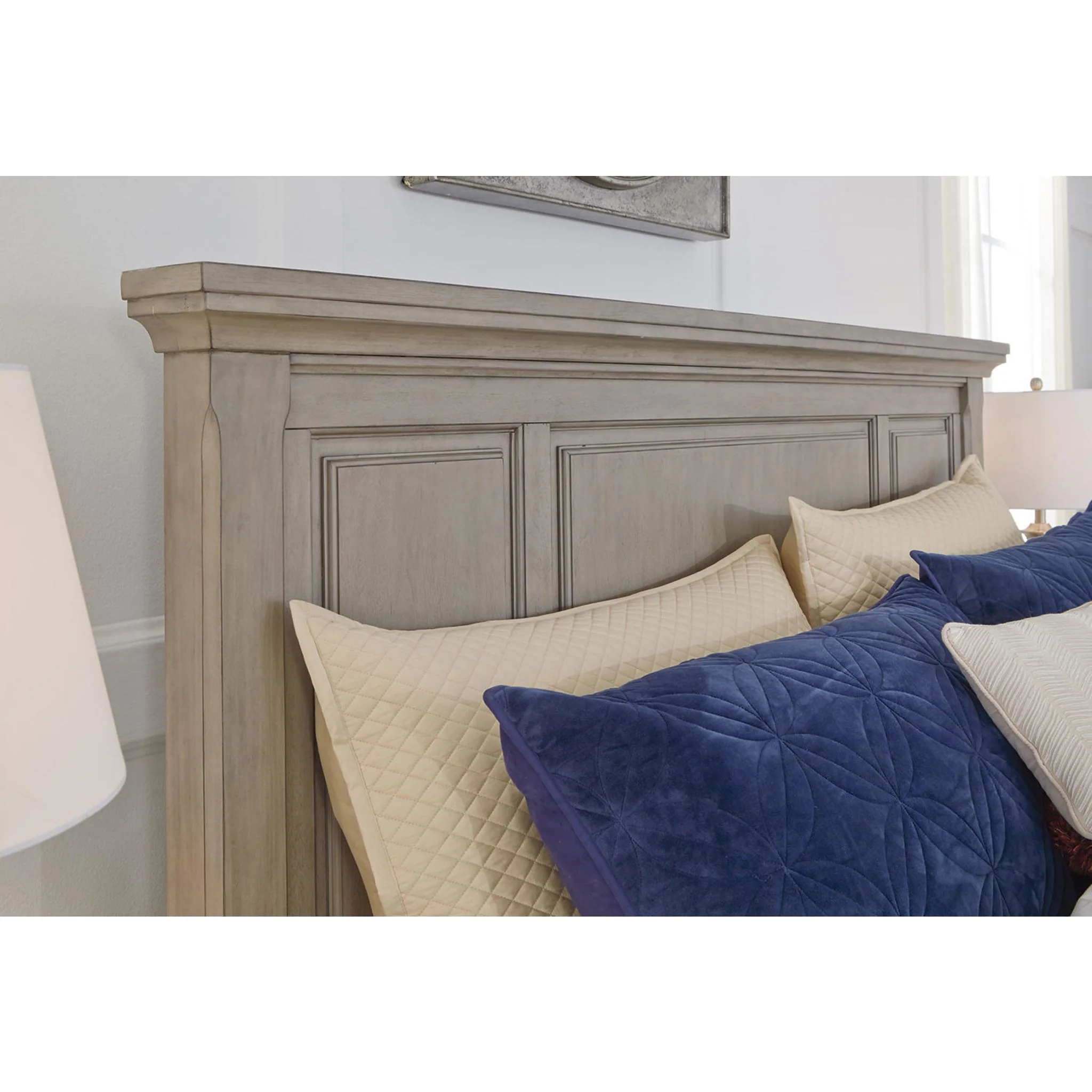 Lettner 3 Piece Panel Bed - Light Gray - Image 36