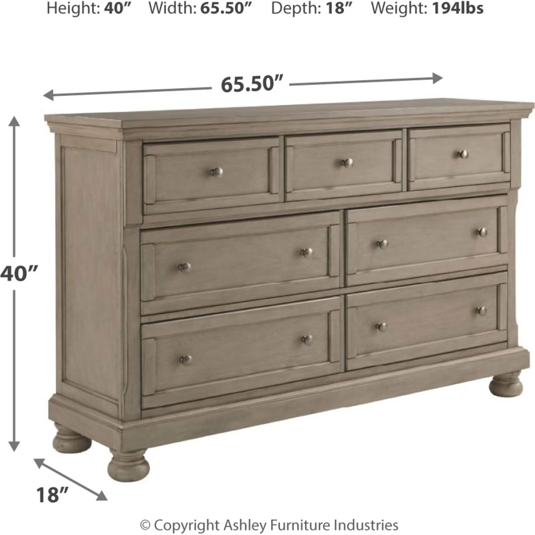 Lettner Dresser - Light Gray - Image 5
