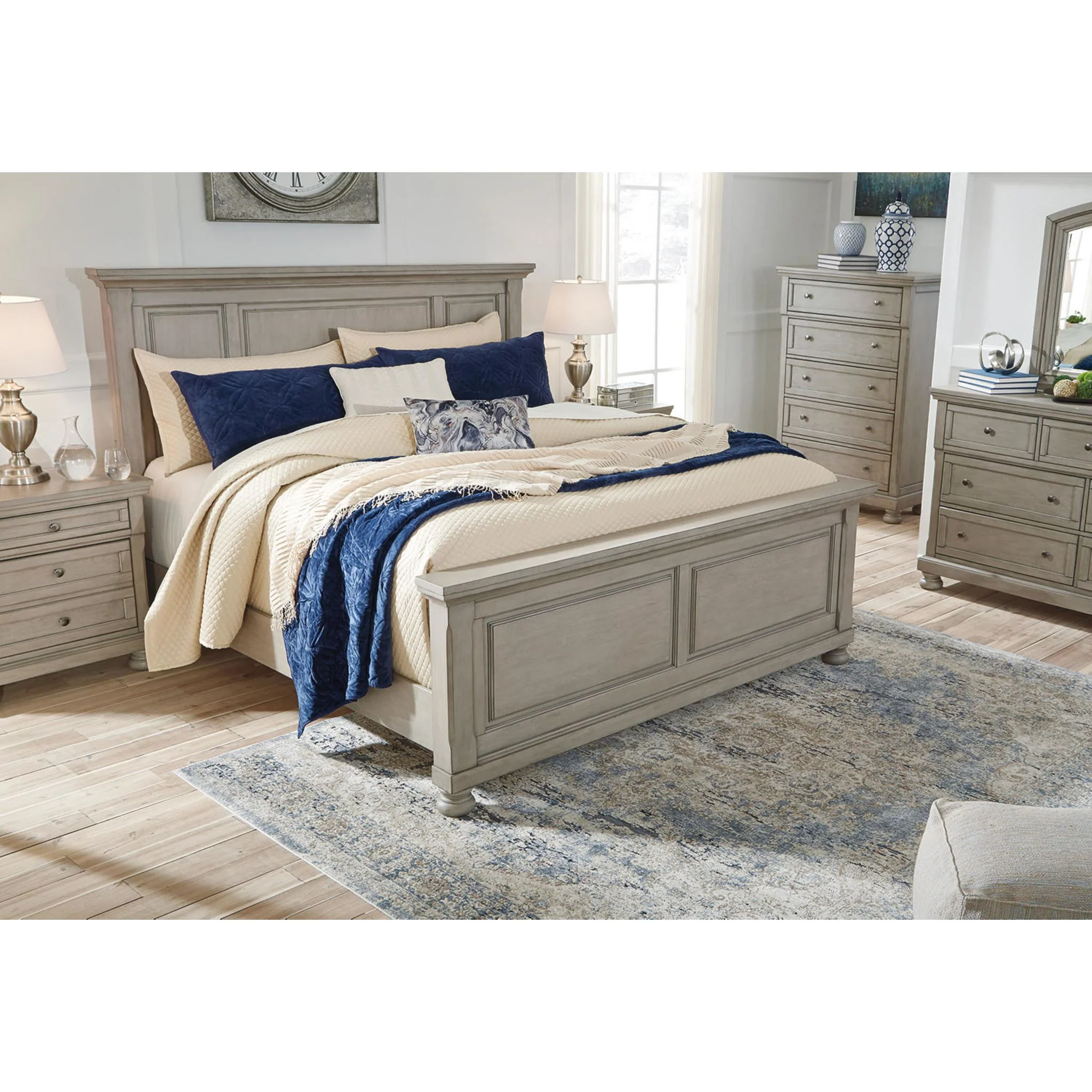 Lettner Queen Storage Bed - Light Gray - Image 8