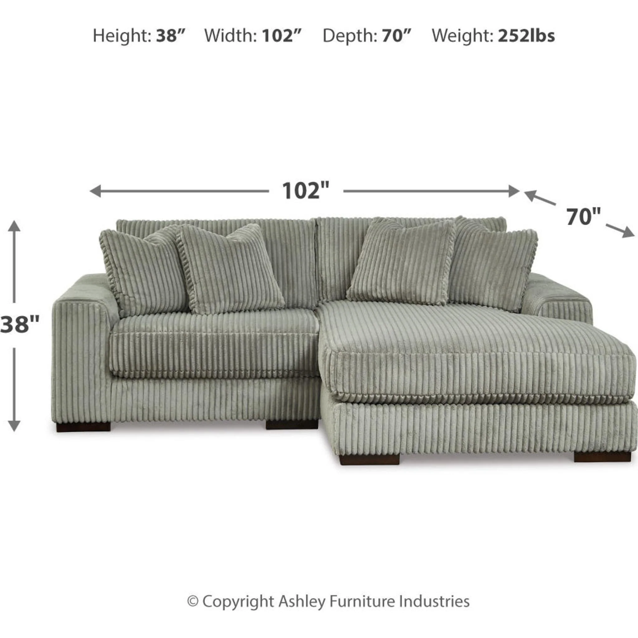 Lindyn 2 Piece Sectional with Chaise - Image 16