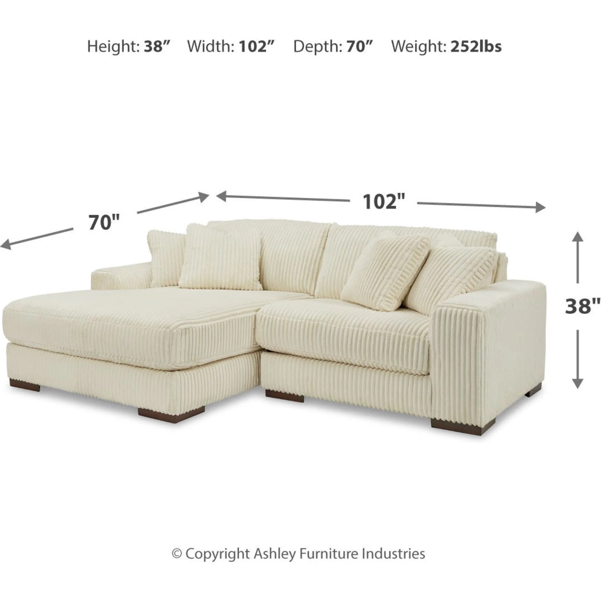 Lindyn 2 Piece Sectional with Chaise - Image 61