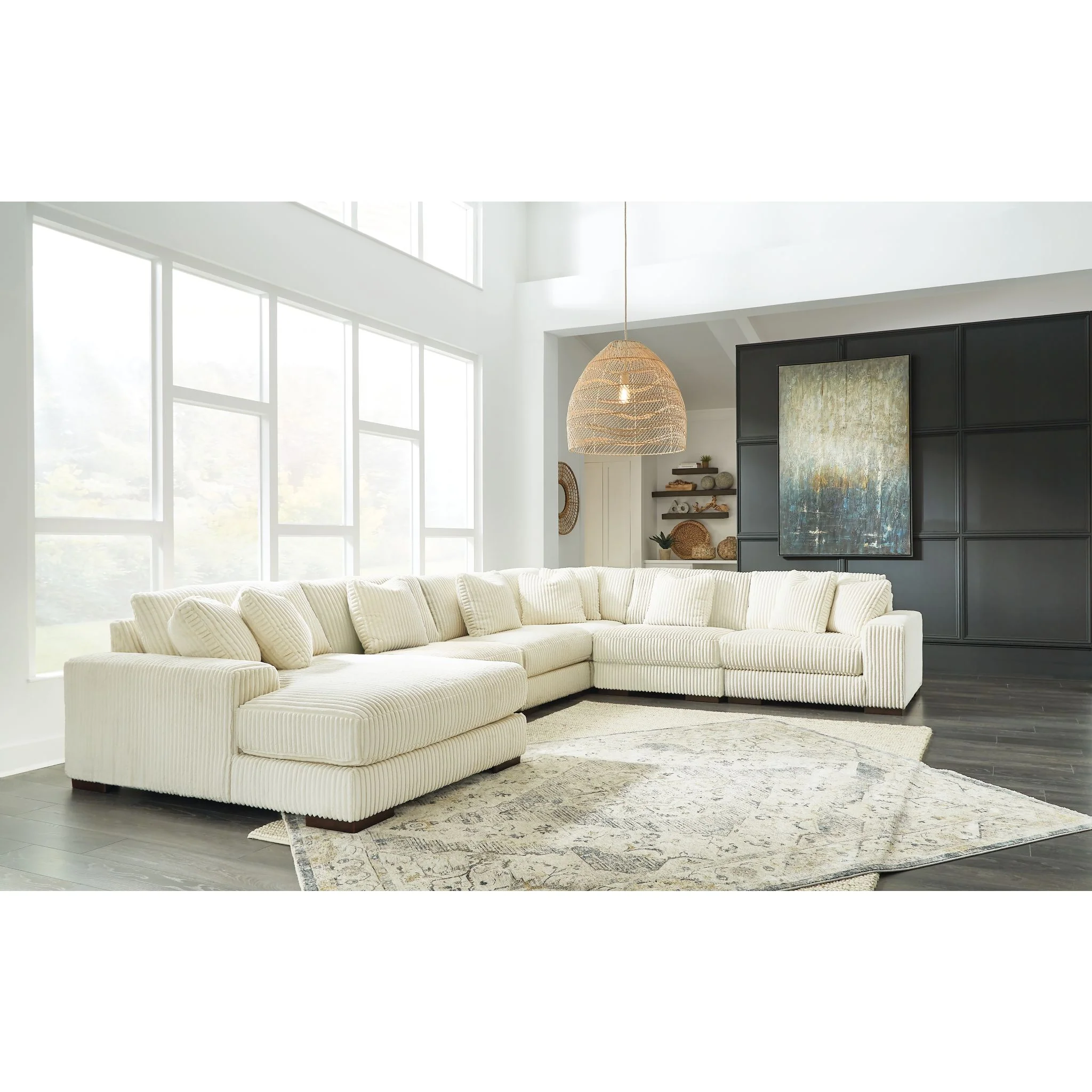 Lindyn 6 Piece Sectional with Chaise - Image 26