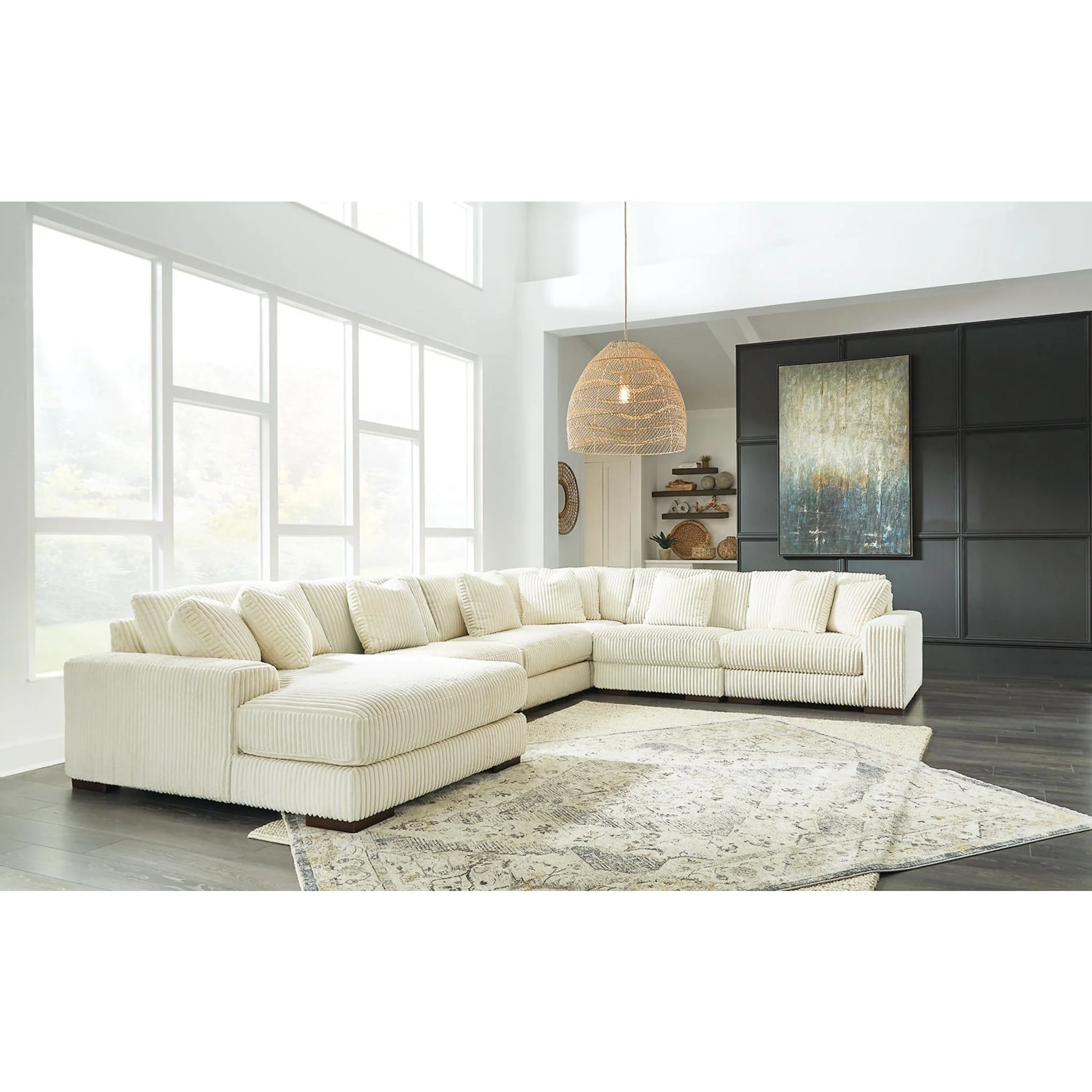 Lindyn 6 Piece Sectional with Chaise - Image 32