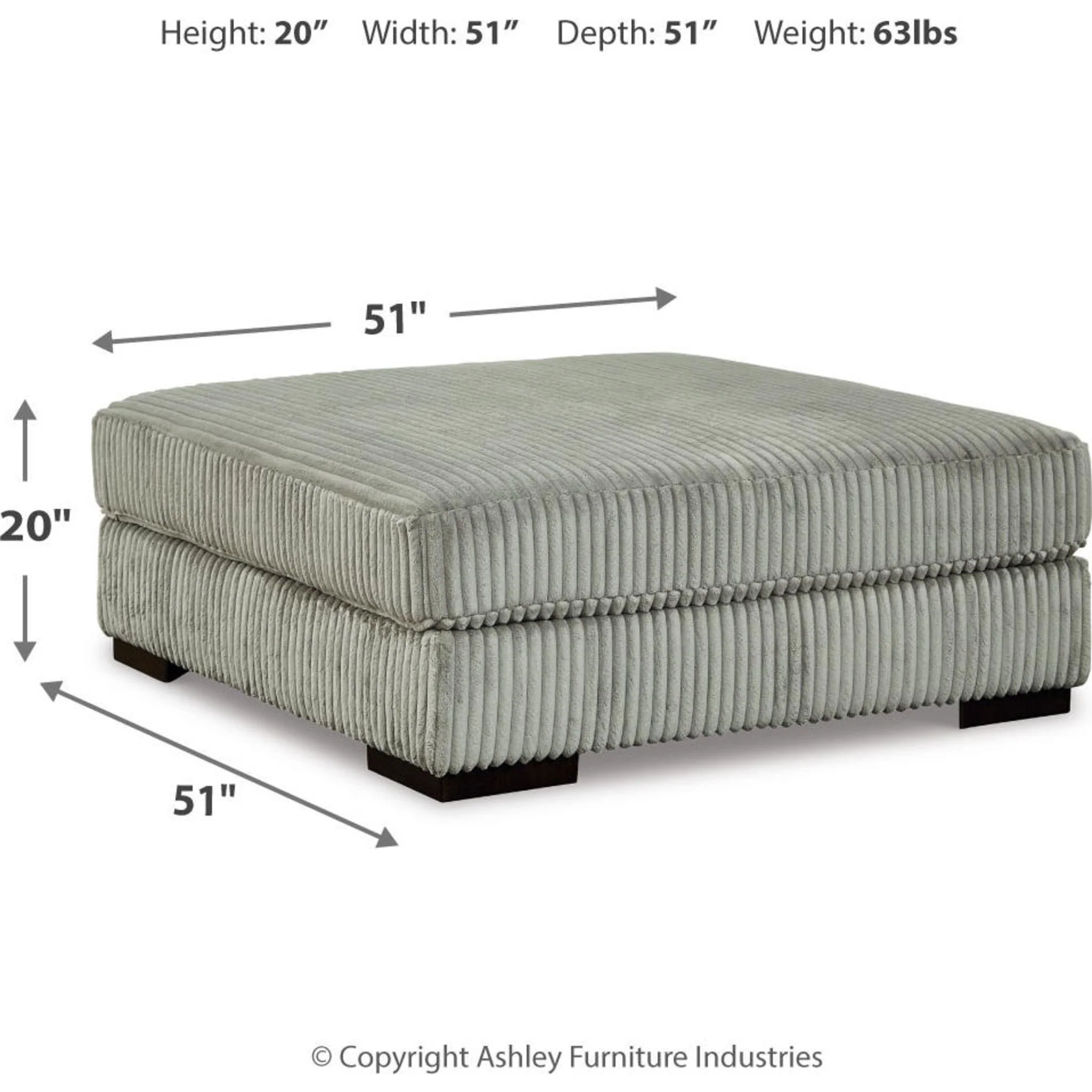Lindyn Oversized Accent Ottoman - Image 17