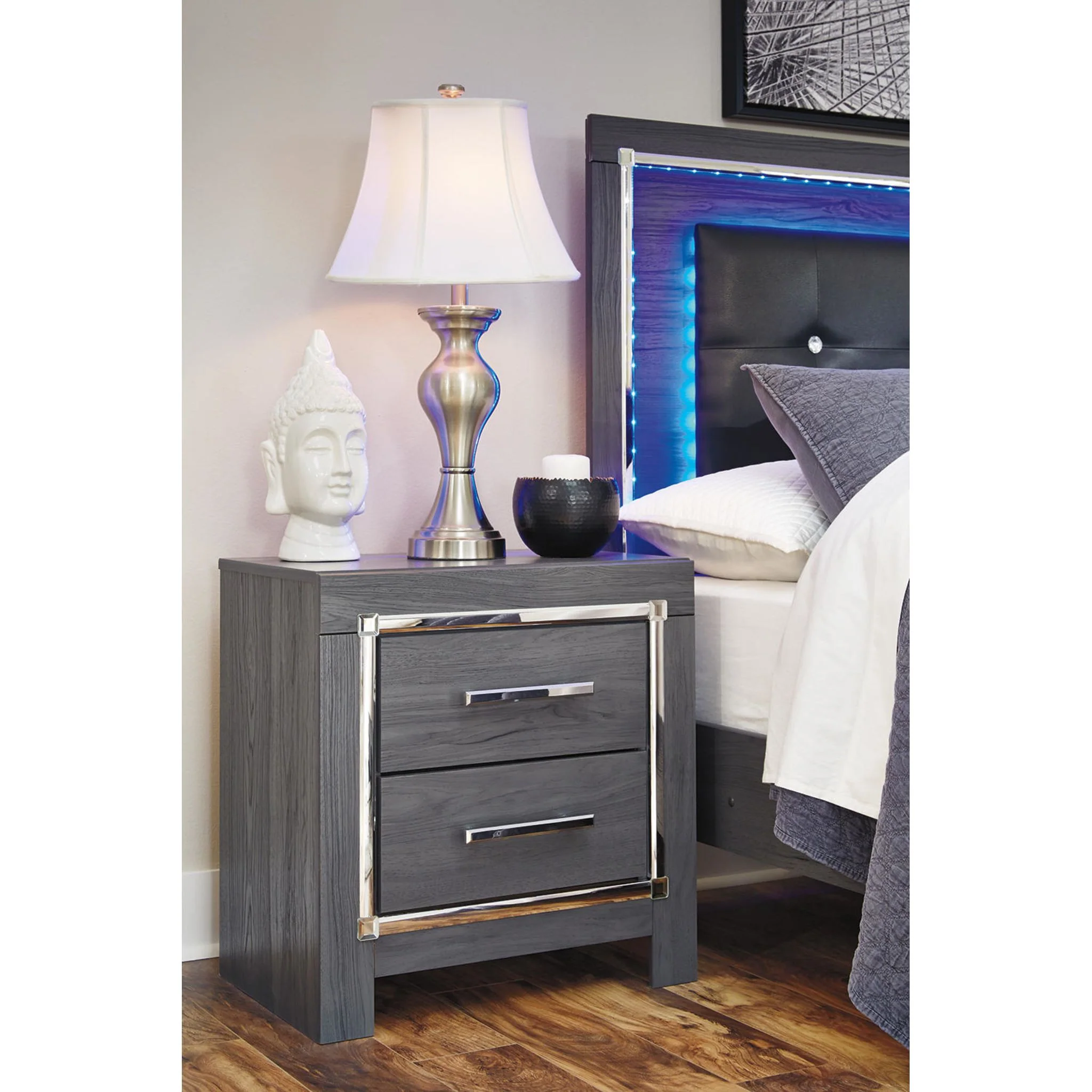 Lodanna 6 Piece Panel Bedroom - Gray - Image 7