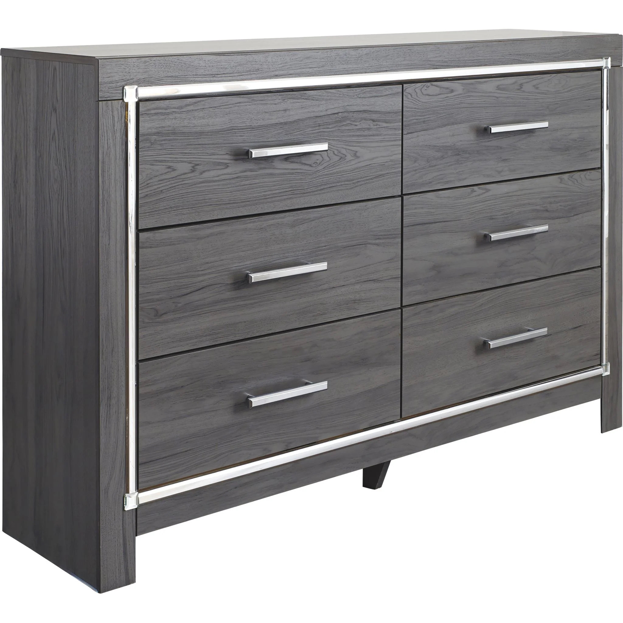 Lodanna Dresser and Mirror - Gray - Image 5