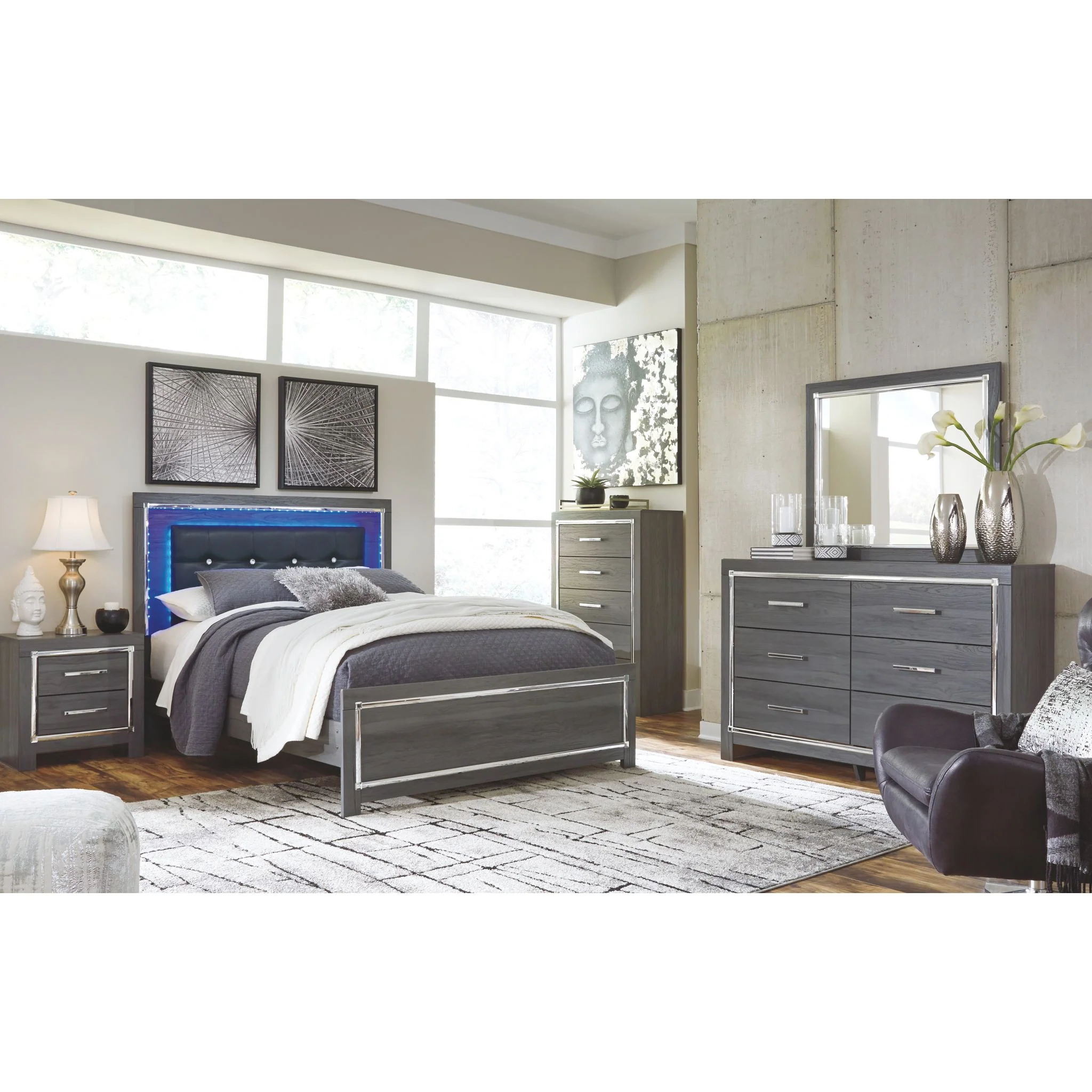 Lodanna Dresser - Gray - Image 10