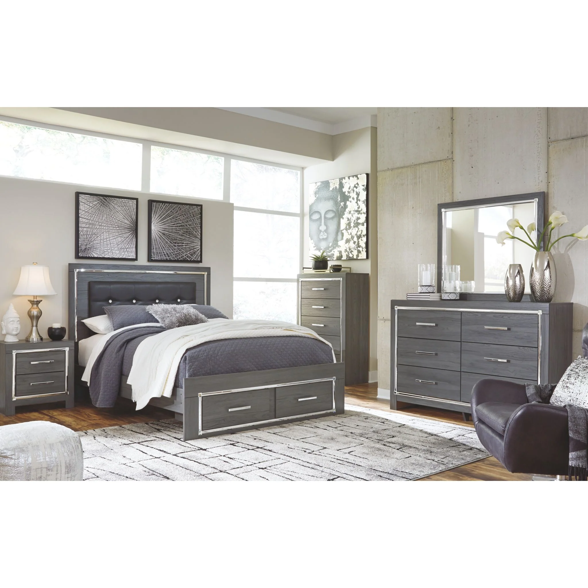 Lodanna Dresser - Gray - Image 7