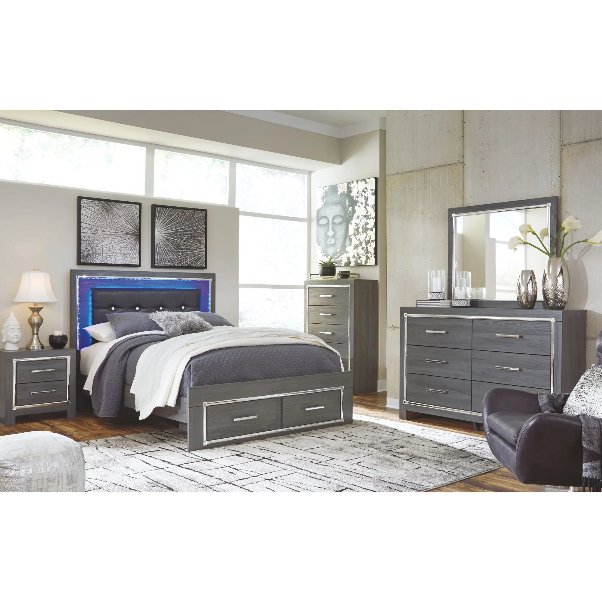 Lodanna Dresser - Gray - Image 9